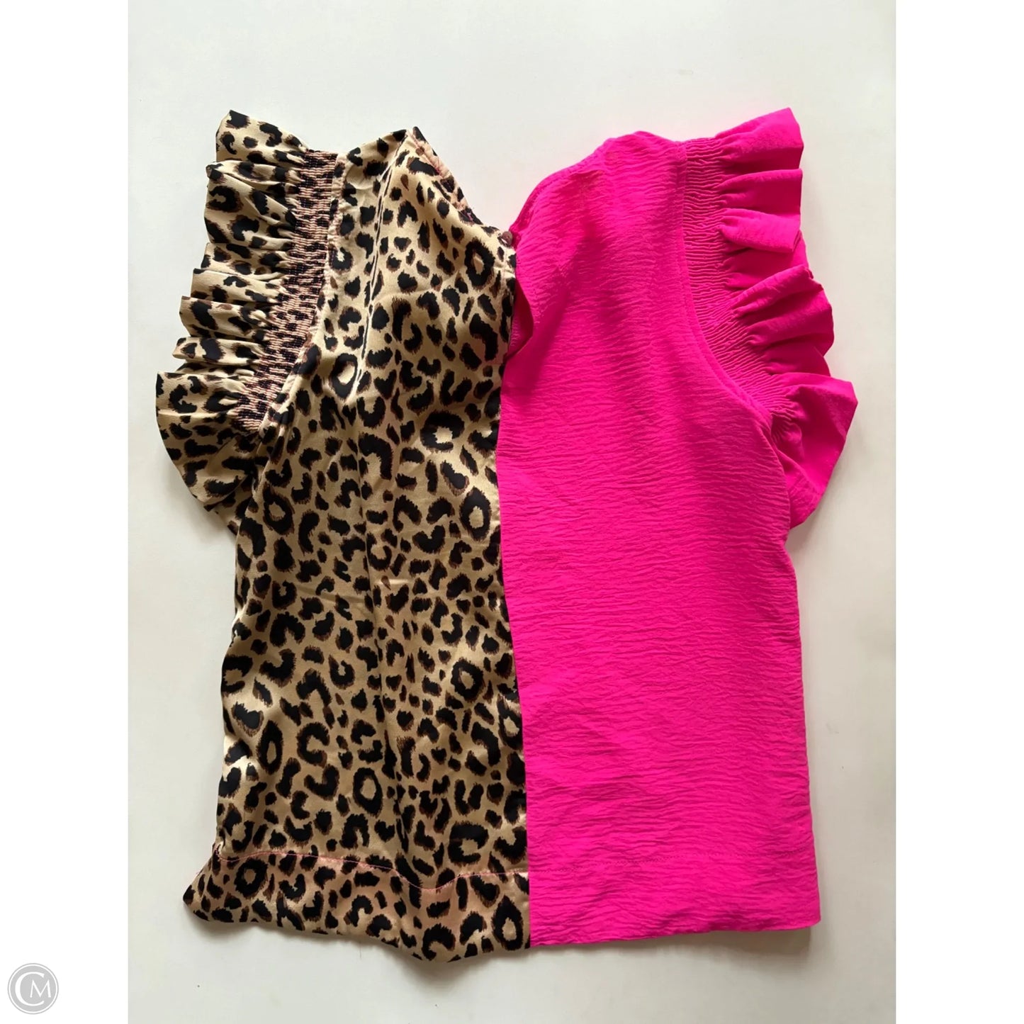 Top Short Sleeve By Jodifl In Animal Print, Size: S