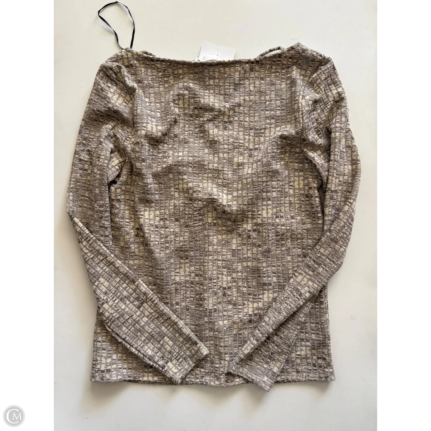 Top Long Sleeve By H&m In Cream, Size: L