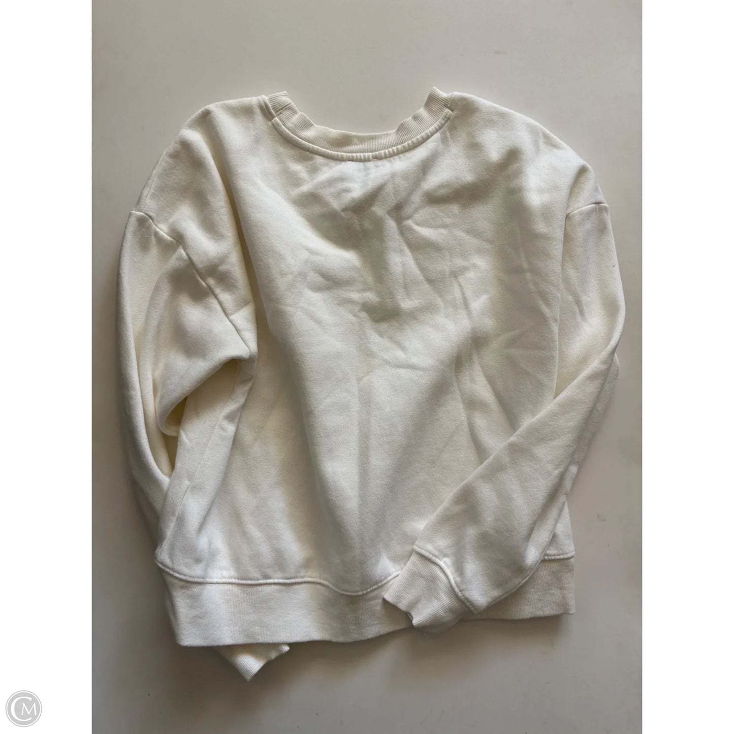 Sweatshirt Crewneck By Maeve In Cream, Size: Xs