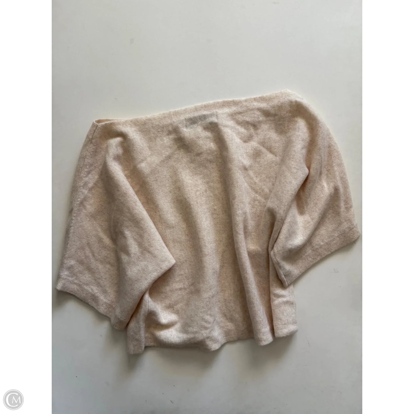 Sweater Short Sleeve By Magaschoni In Cream, Size: Xs
