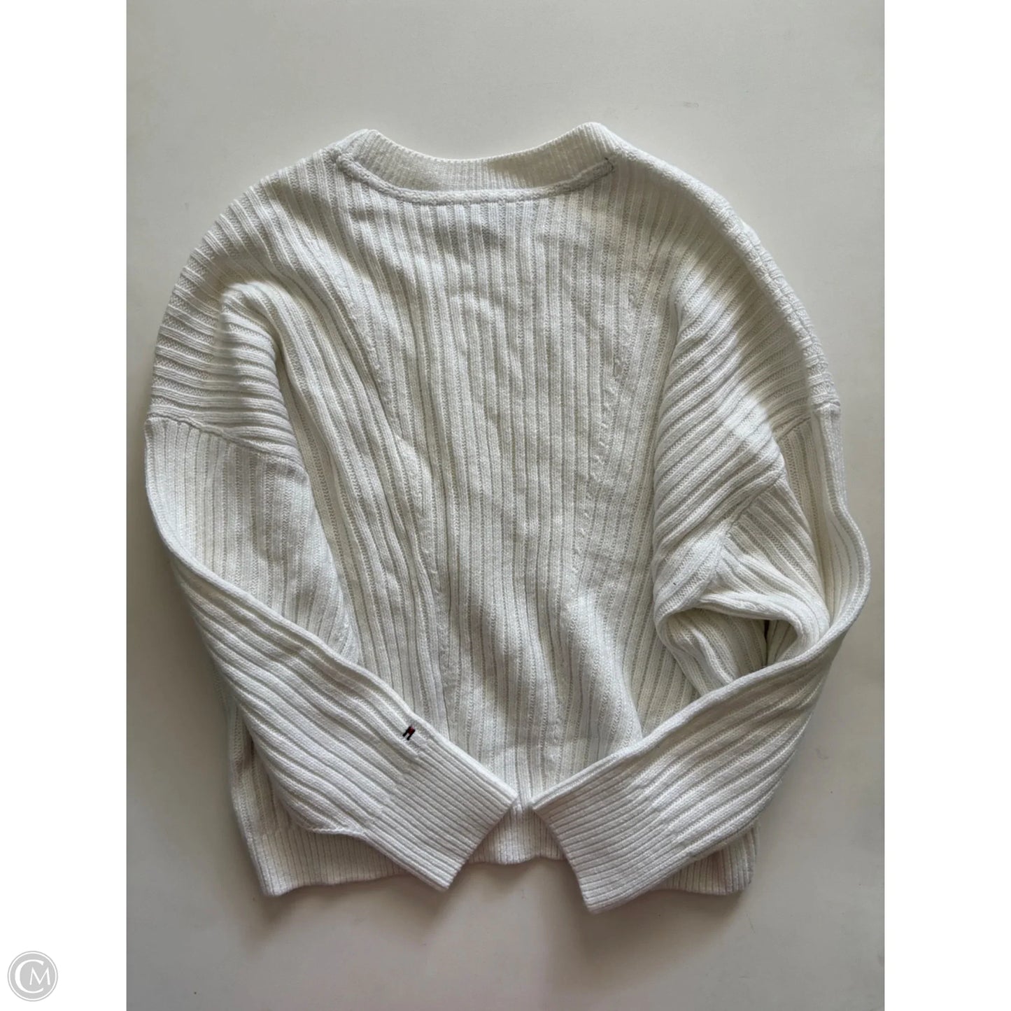 Sweater By Tommy Hilfiger In White, Size: M