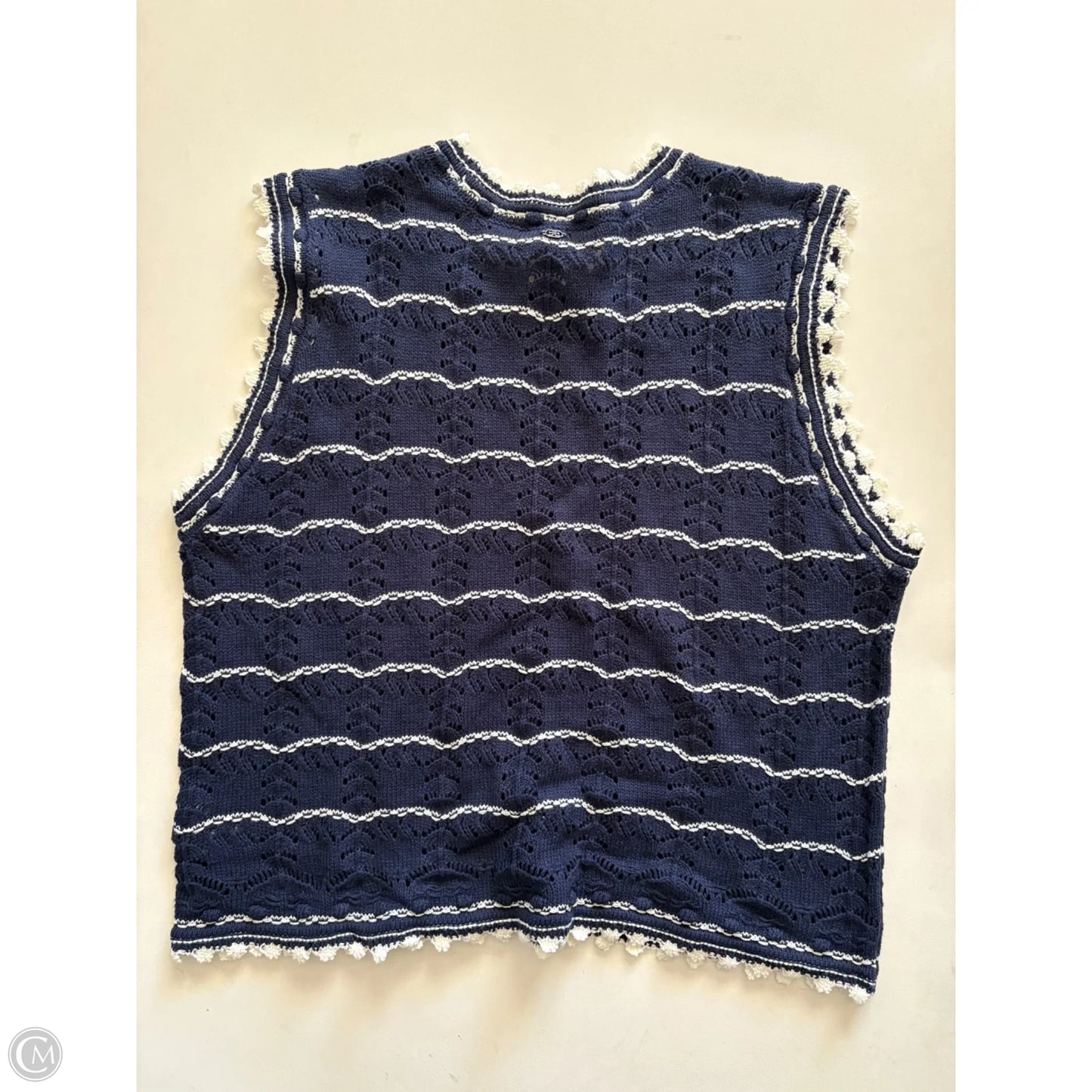 Sweater Short Sleeve By Sam Edelman In Navy, Size: Xl