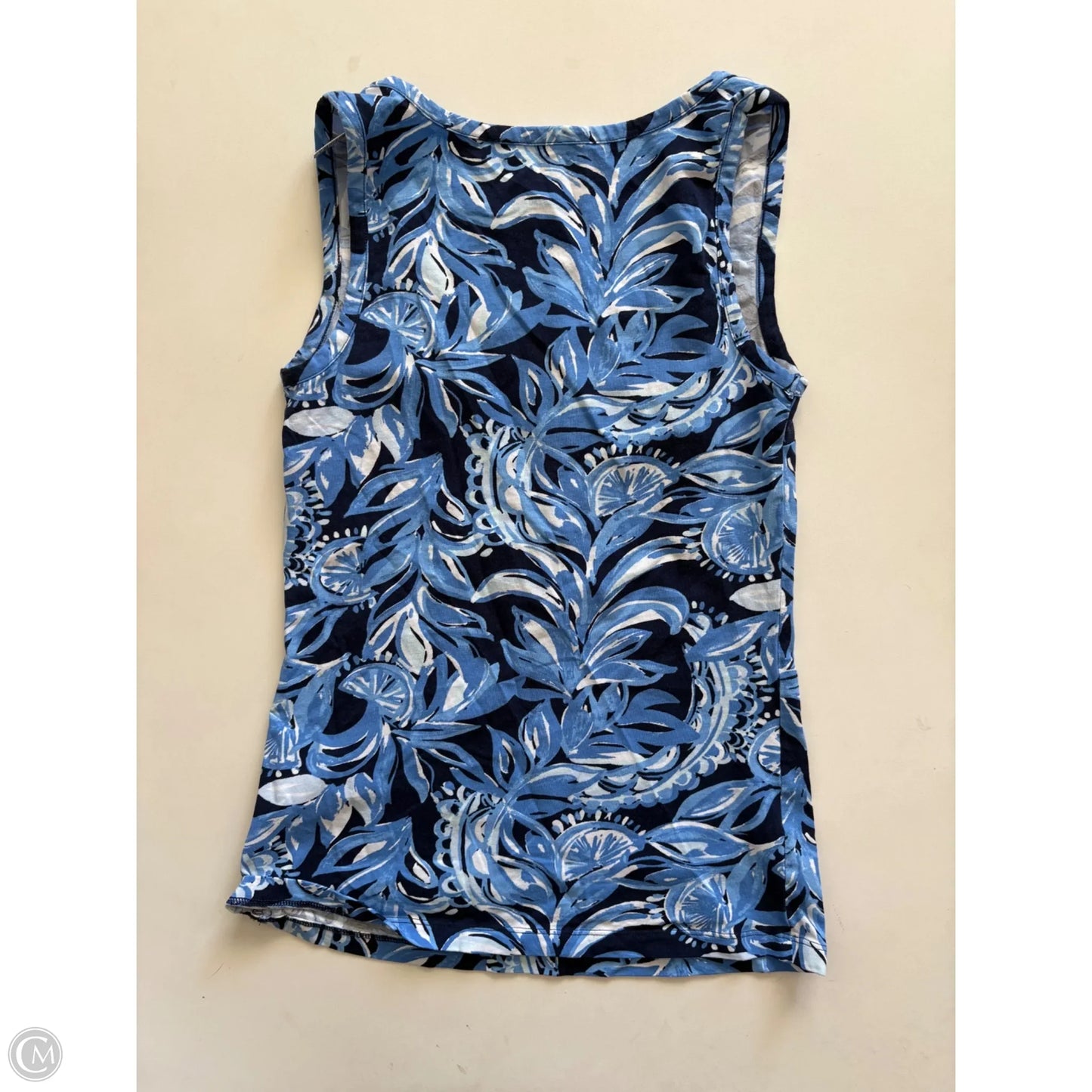 Tank Top Designer By Lilly Pulitzer In Blue, Size: Xxs