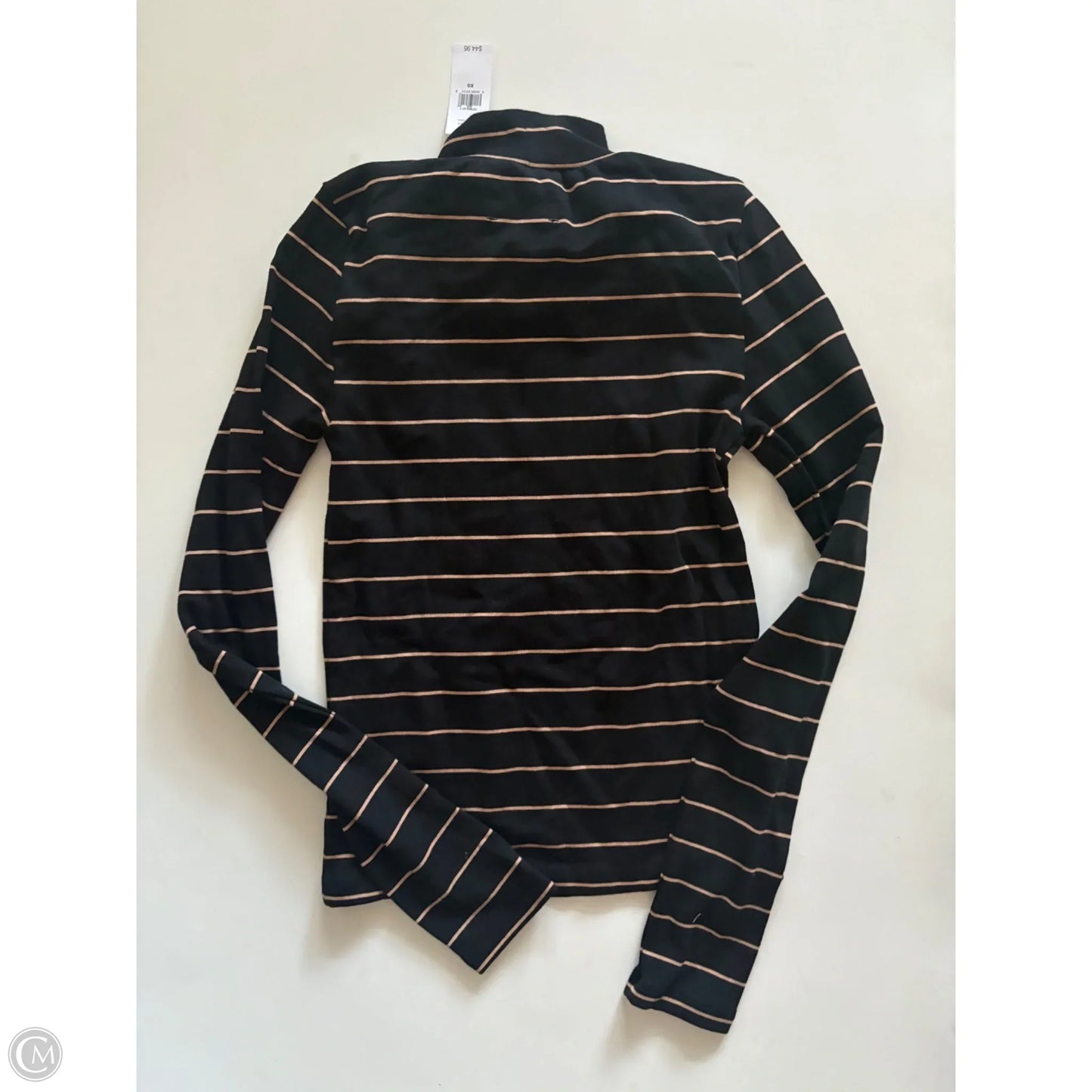 Top Long Sleeve By Gap In Striped Pattern, Size: Xs