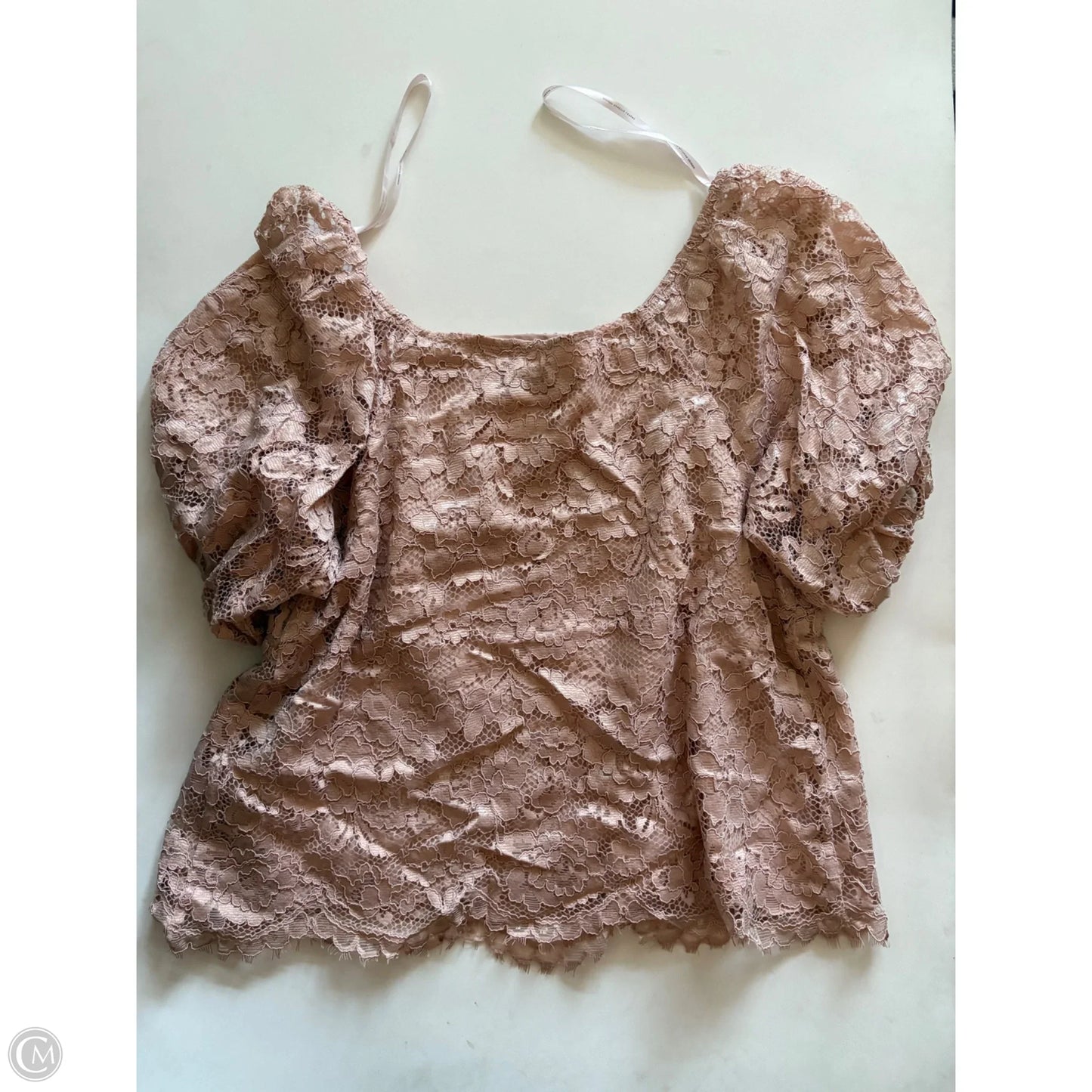 Top Long Sleeve By Nanette By Nanette Lepore In Tan, Size: M