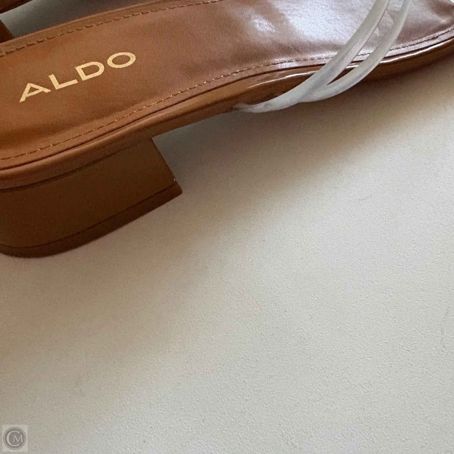 Sandals Heels Block By Aldo In Brown, Size: 9