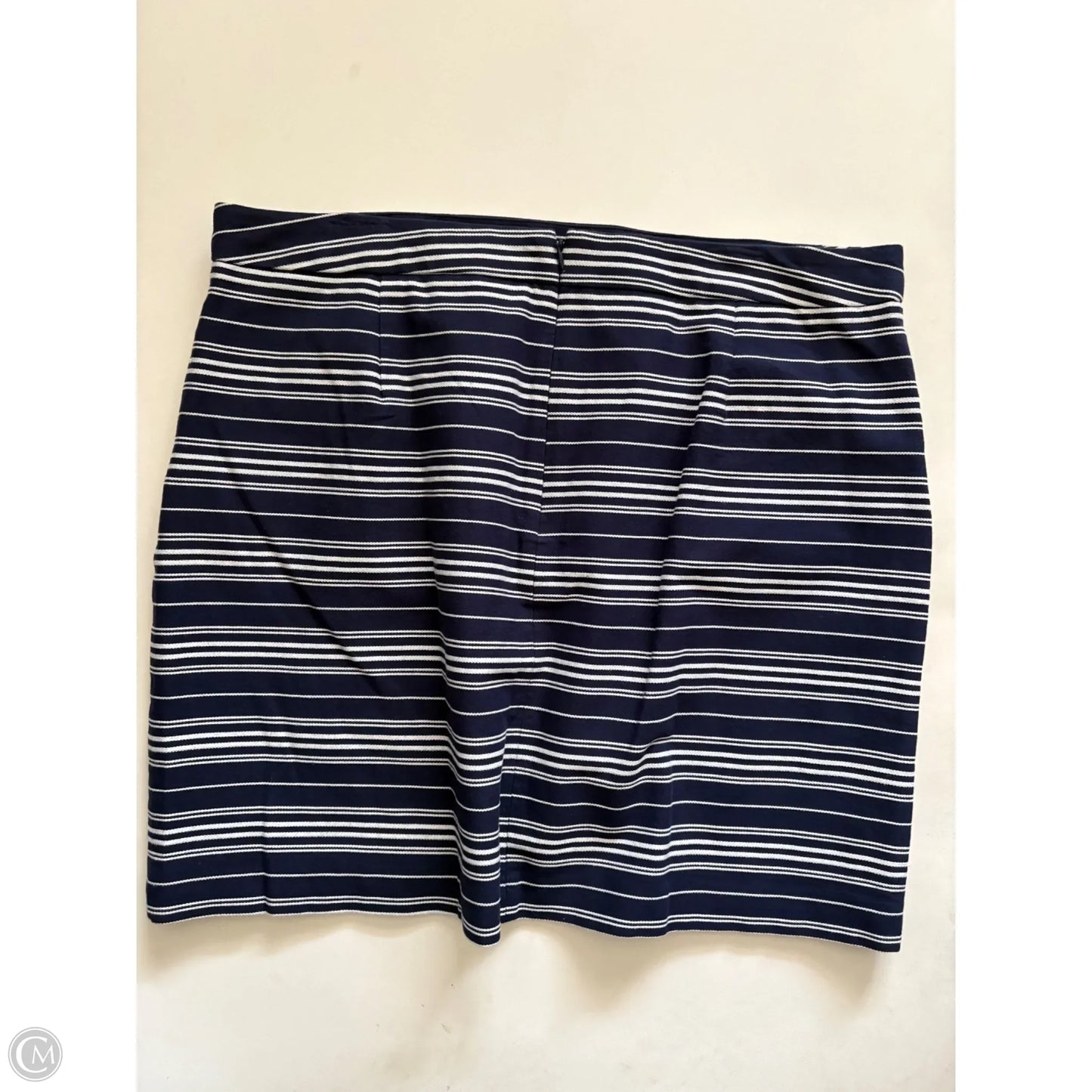 Skirt Midi By Loft In Striped Pattern, Size: 14