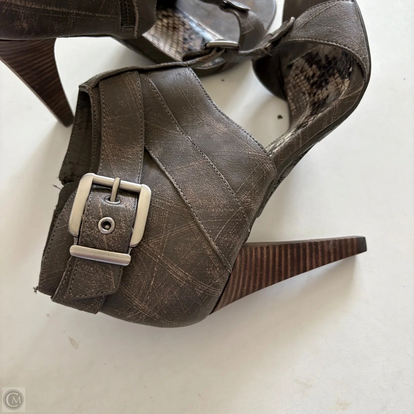 Shoes Heels Block By Gianni Bini In Brown, Size: 8