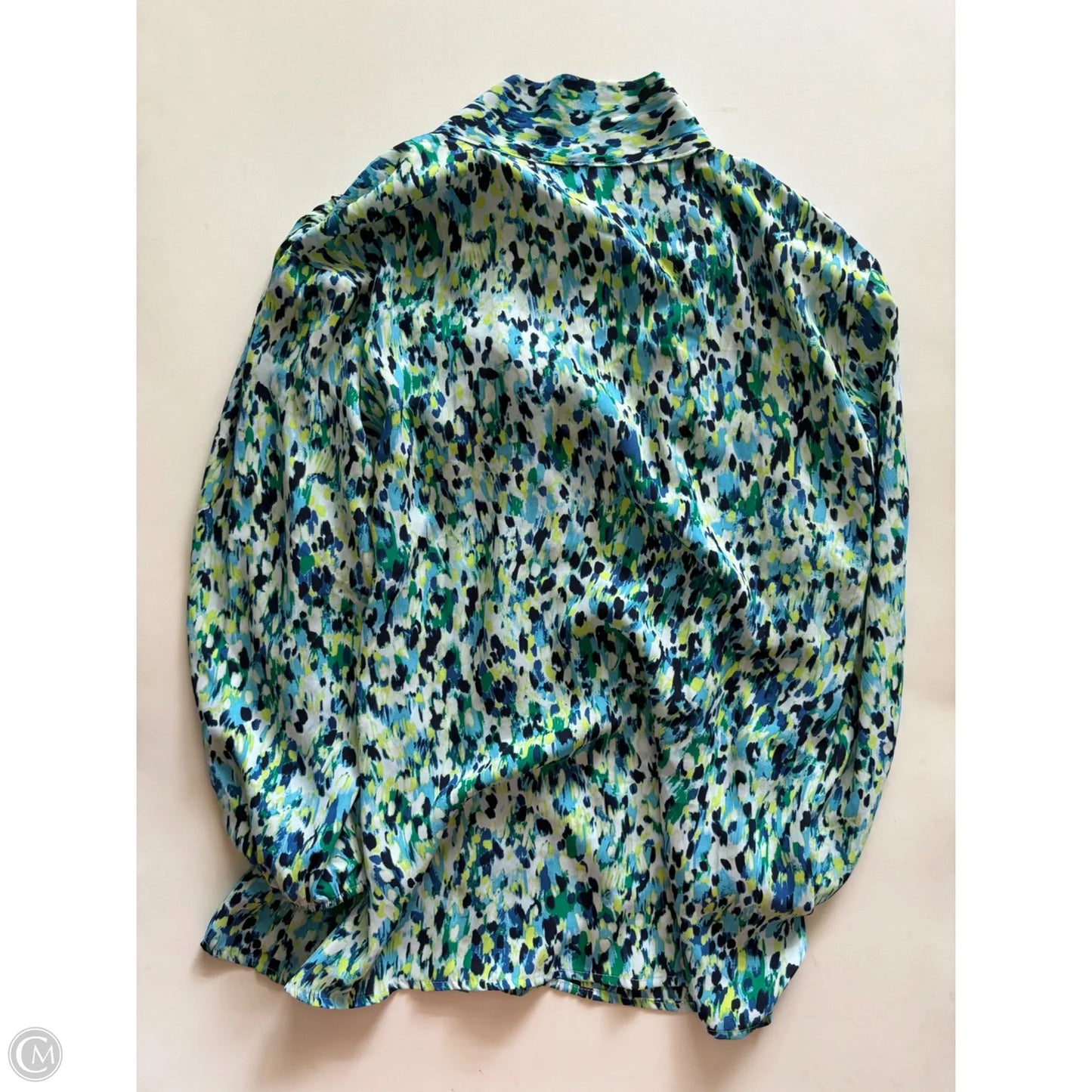 Blouse Long Sleeve By New York And Co In Multi-colored, Size: L