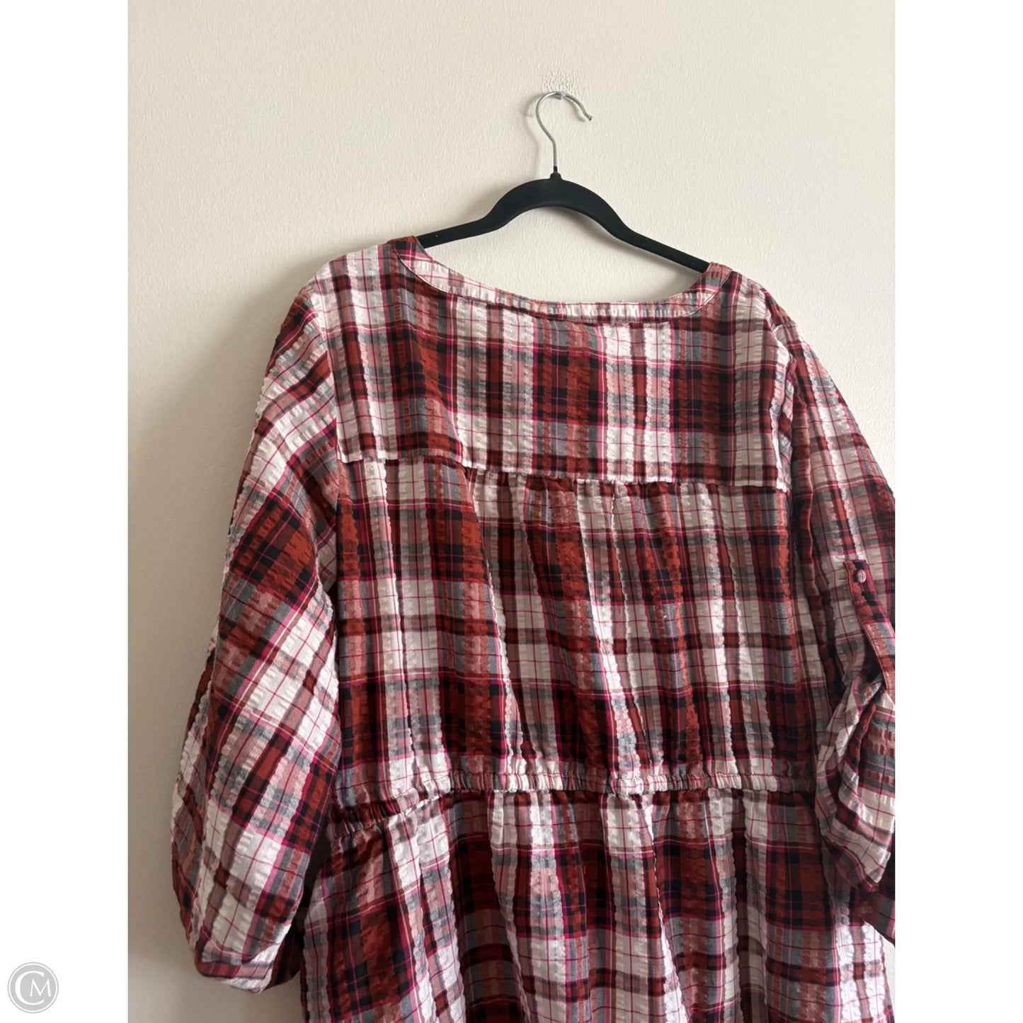 Dress Casual Midi By Torrid In Plaid Pattern, Size: 3x