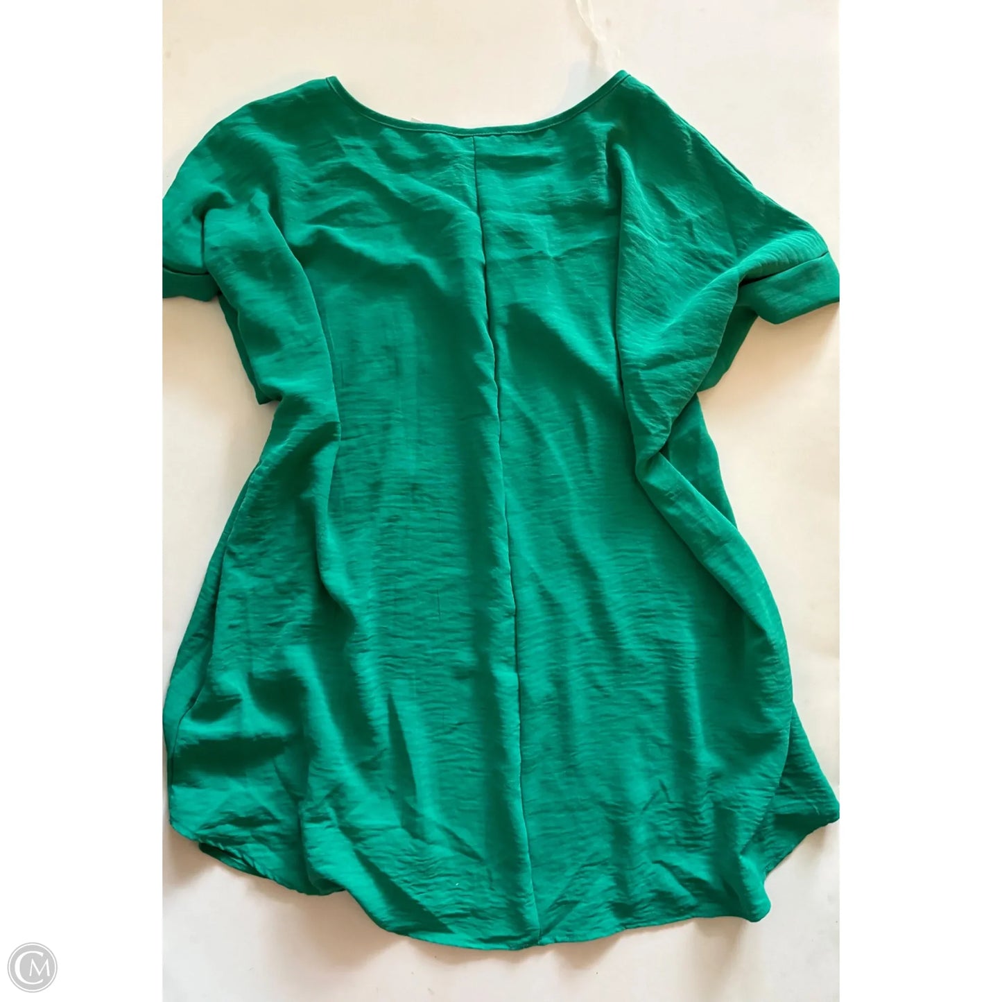 Blouse Short Sleeve By Entro In Green, Size: 1x