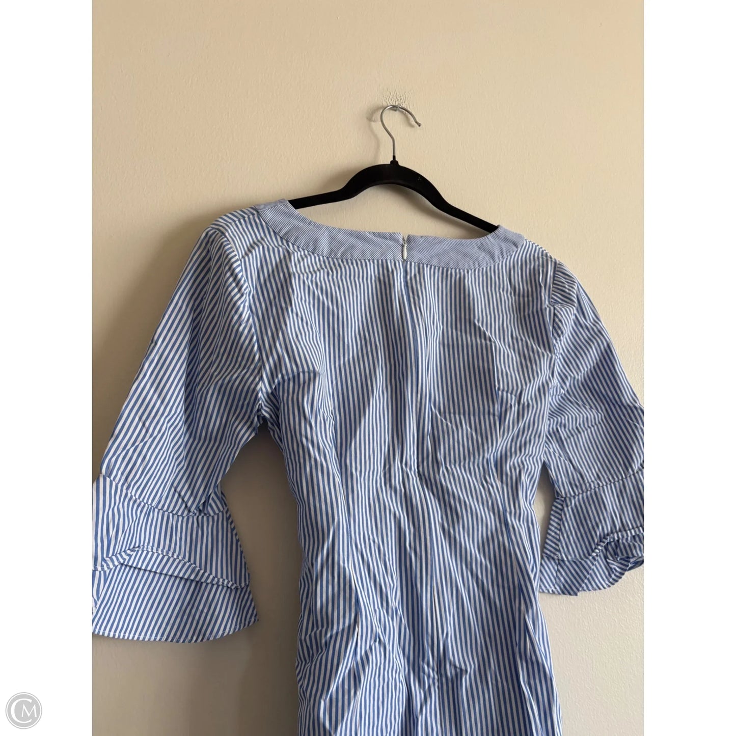 Dress Casual Midi By Talbots In Striped Pattern, Size: 6p