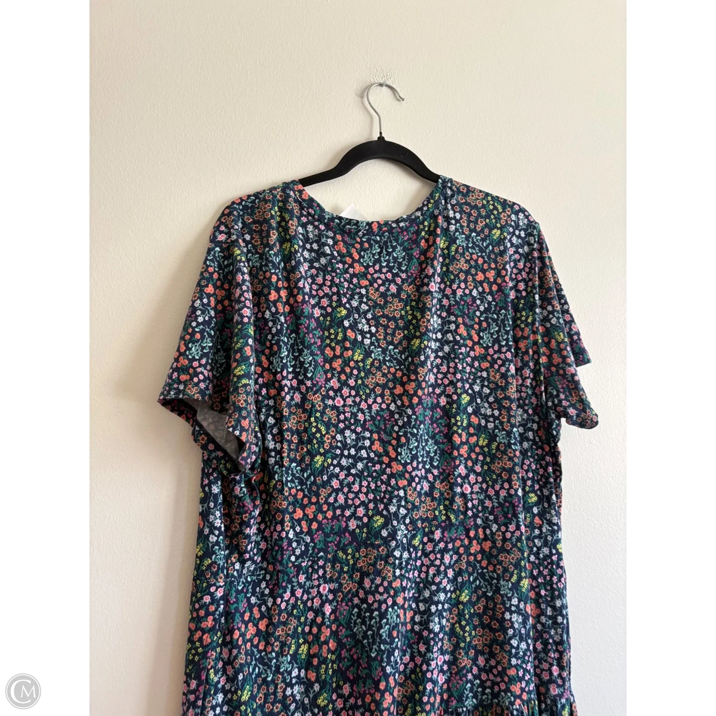 Dress Casual Maxi By Lands End In Floral Print, Size: Xl