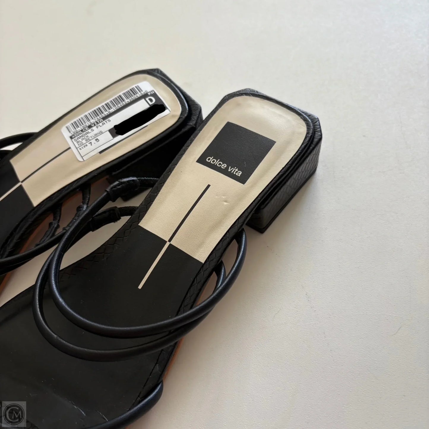 Sandals Flats By Dolce Vita In Black, Size: 7.5
