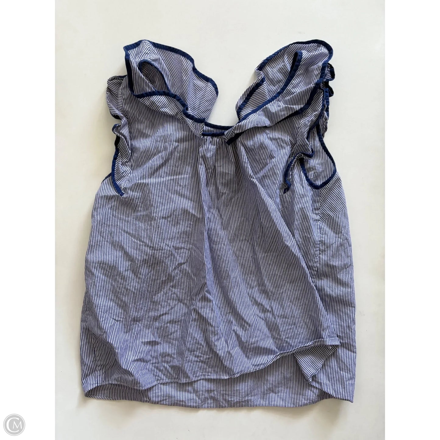 Top Sleeveless By Crown And Ivy In Striped Pattern, Size: M