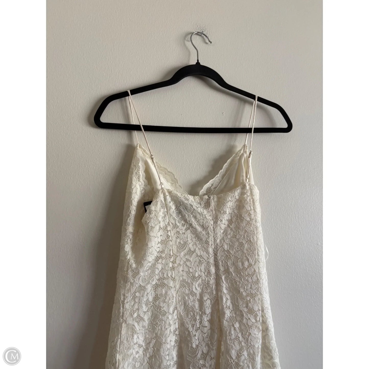 Dress Party Midi By Express In Cream, Size: M