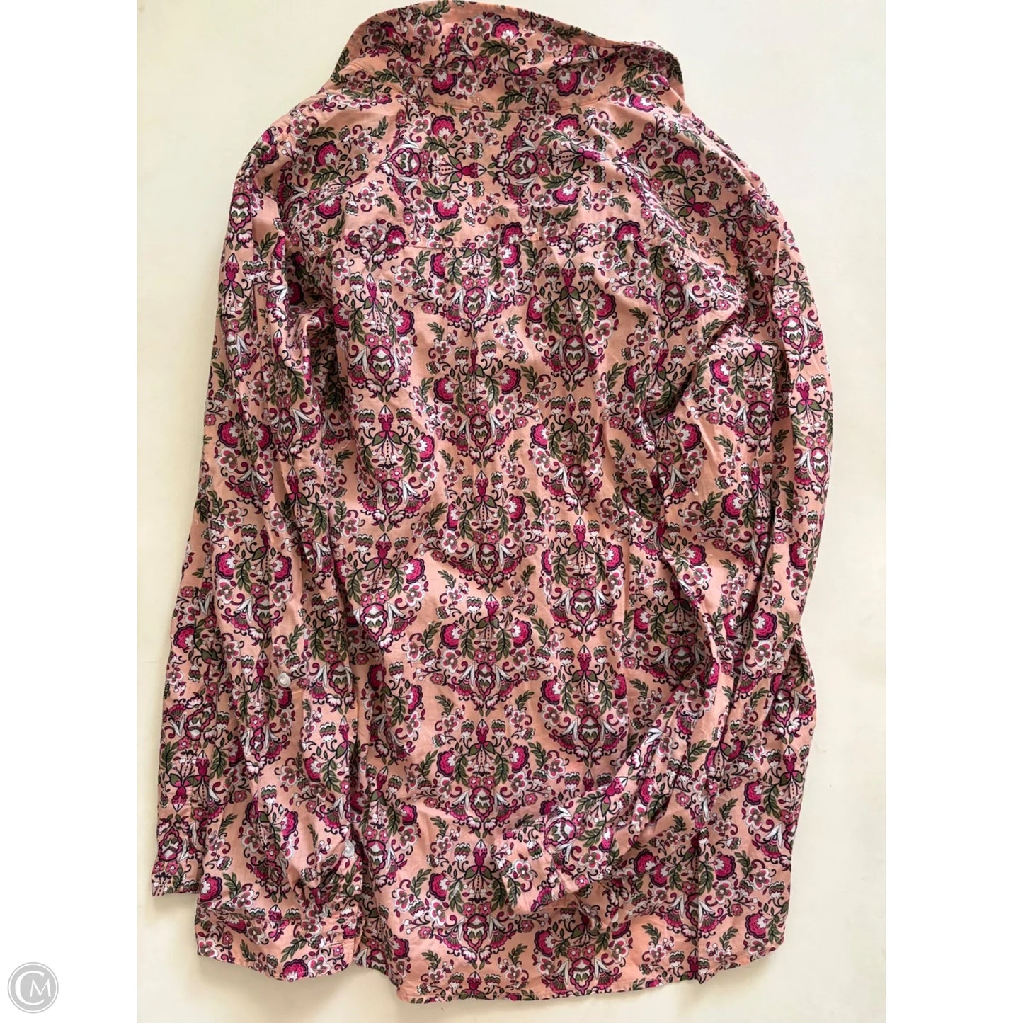 Top Long Sleeve By Kim Rogers In Floral Print, Size: L