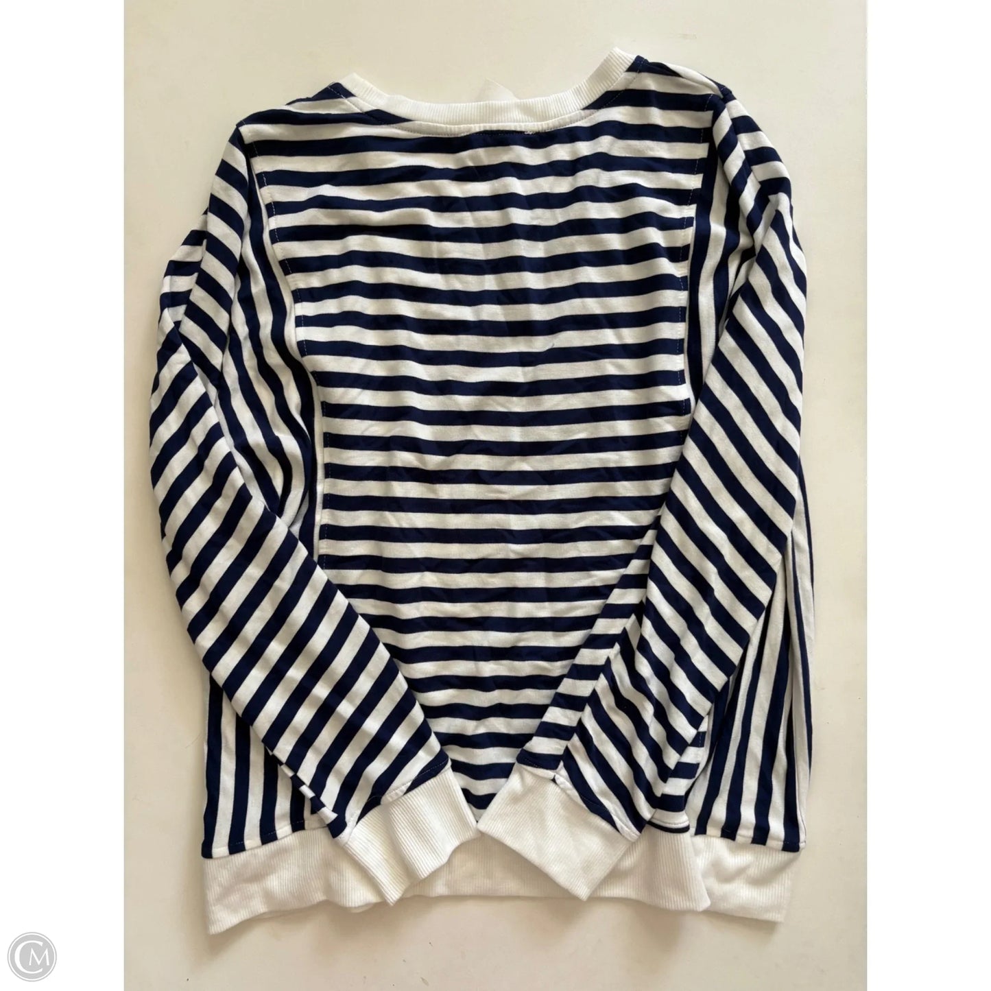 Top Long Sleeve By Jane And Delancey In Striped Pattern, Size: L