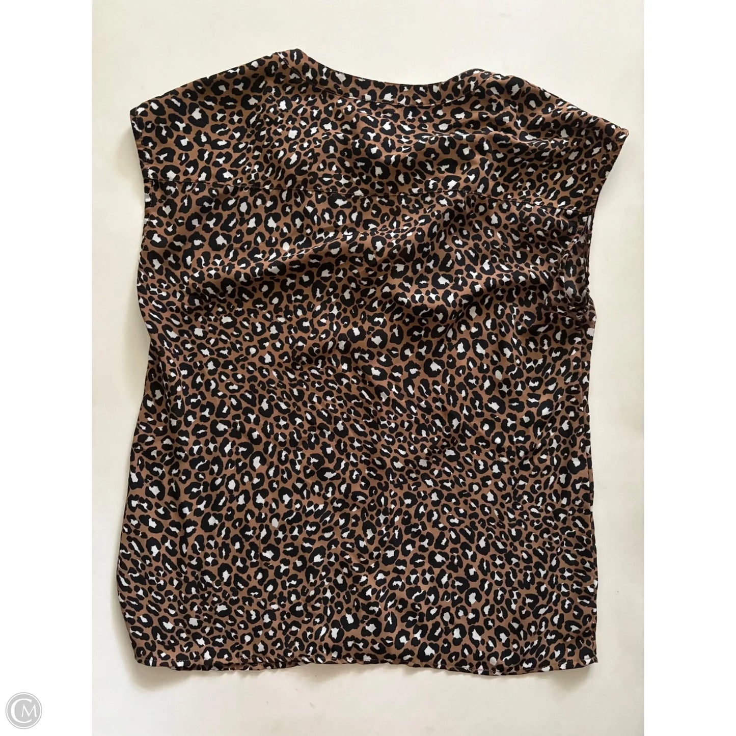 Blouse Sleeveless By Anne Klein In Animal Print, Size: S