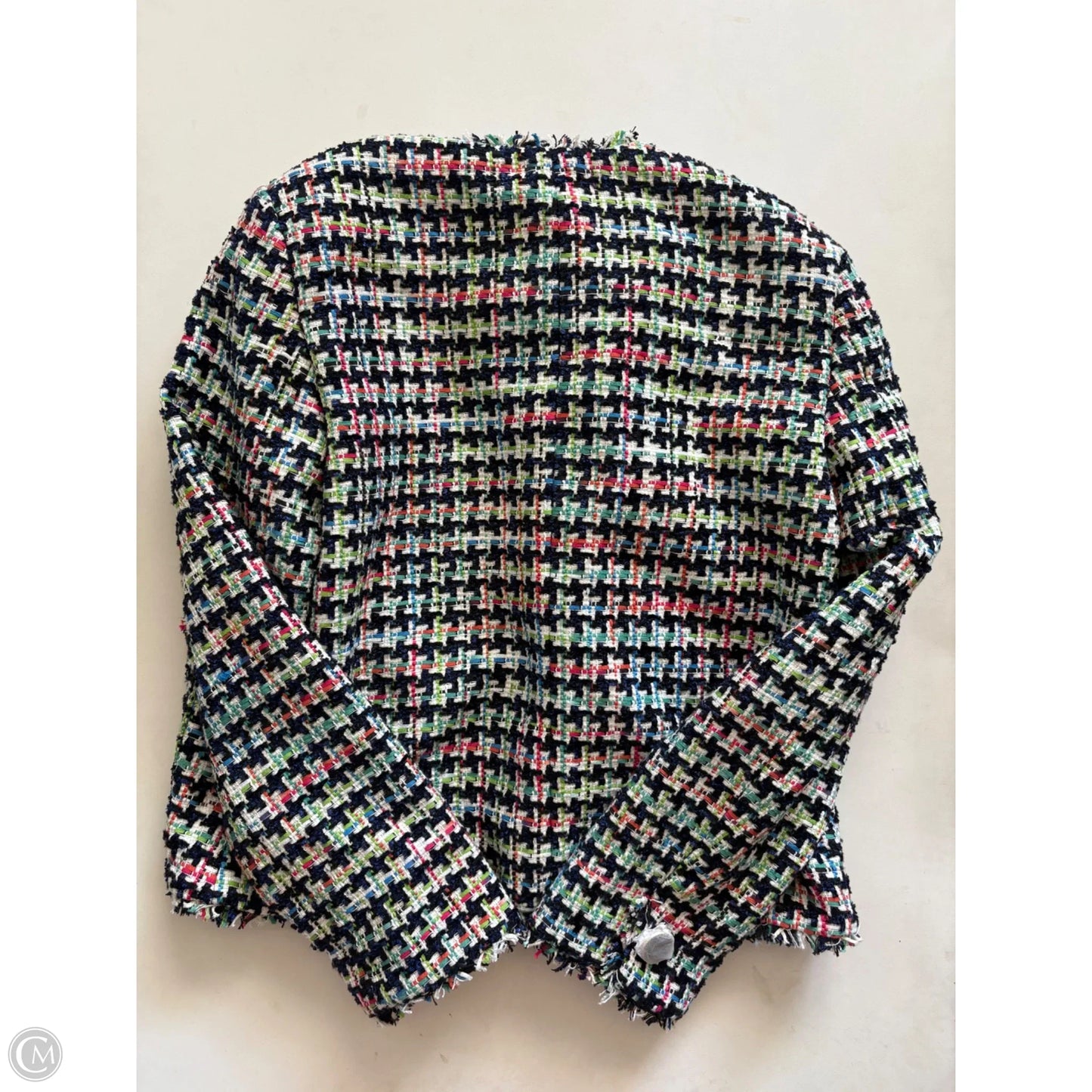 Blazer Designer By Kate Spade In Plaid Pattern, Size: 0
