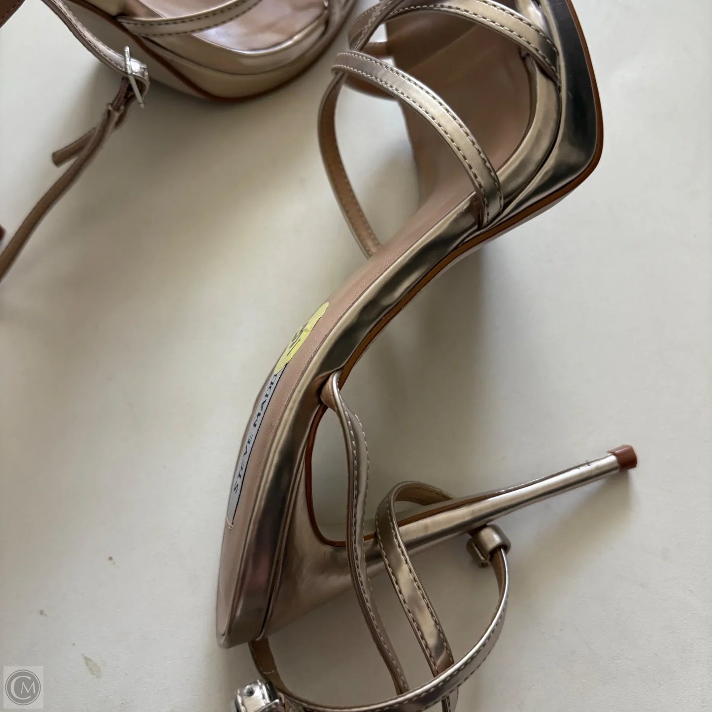 Shoes Heels Kitten By Steve Madden In Silver, Size: 9