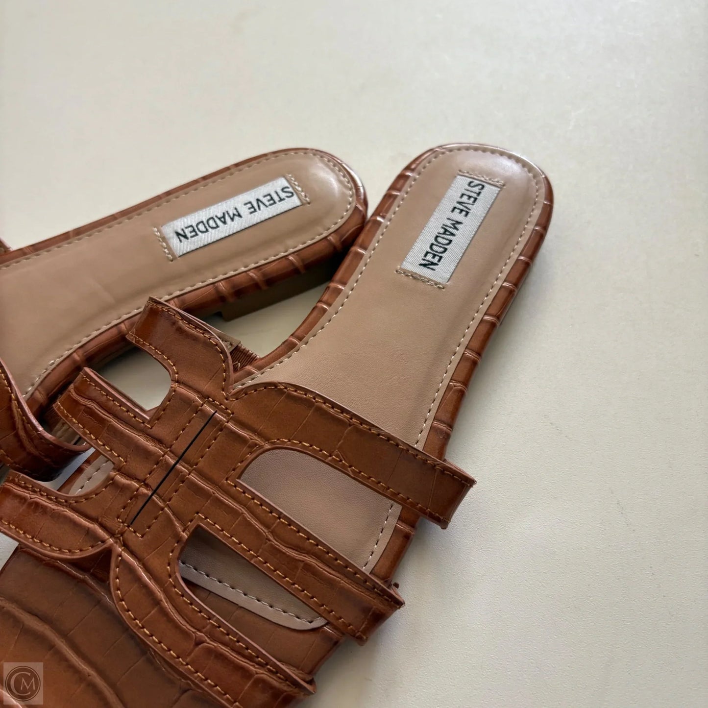 Sandals Flip Flops By Steve Madden In Brown, Size: 8