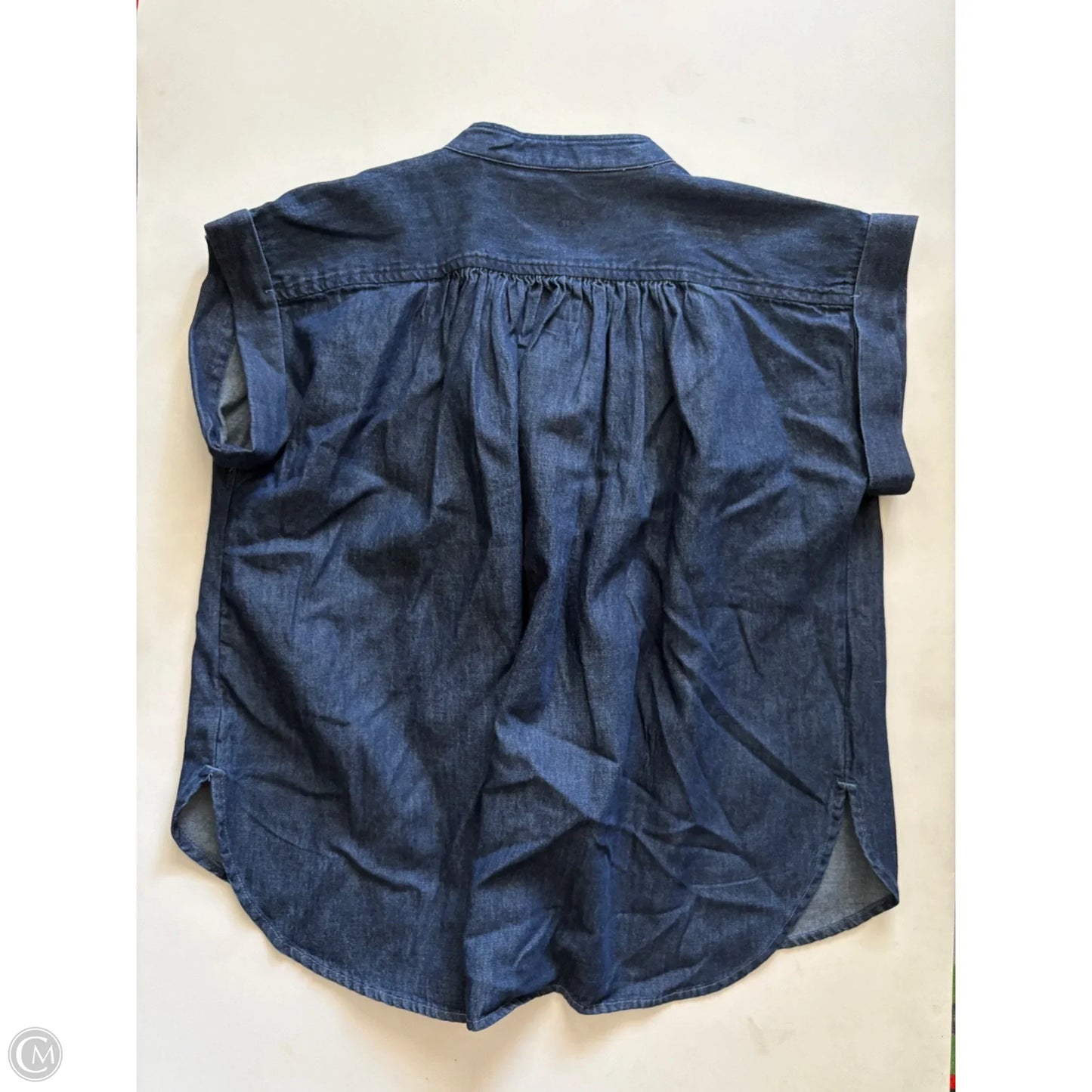 Top Short Sleeve By Loft In Blue, Size: Xs