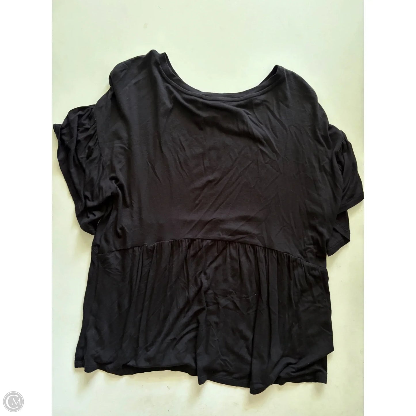 Top Short Sleeve By Loft In Black, Size: Sp