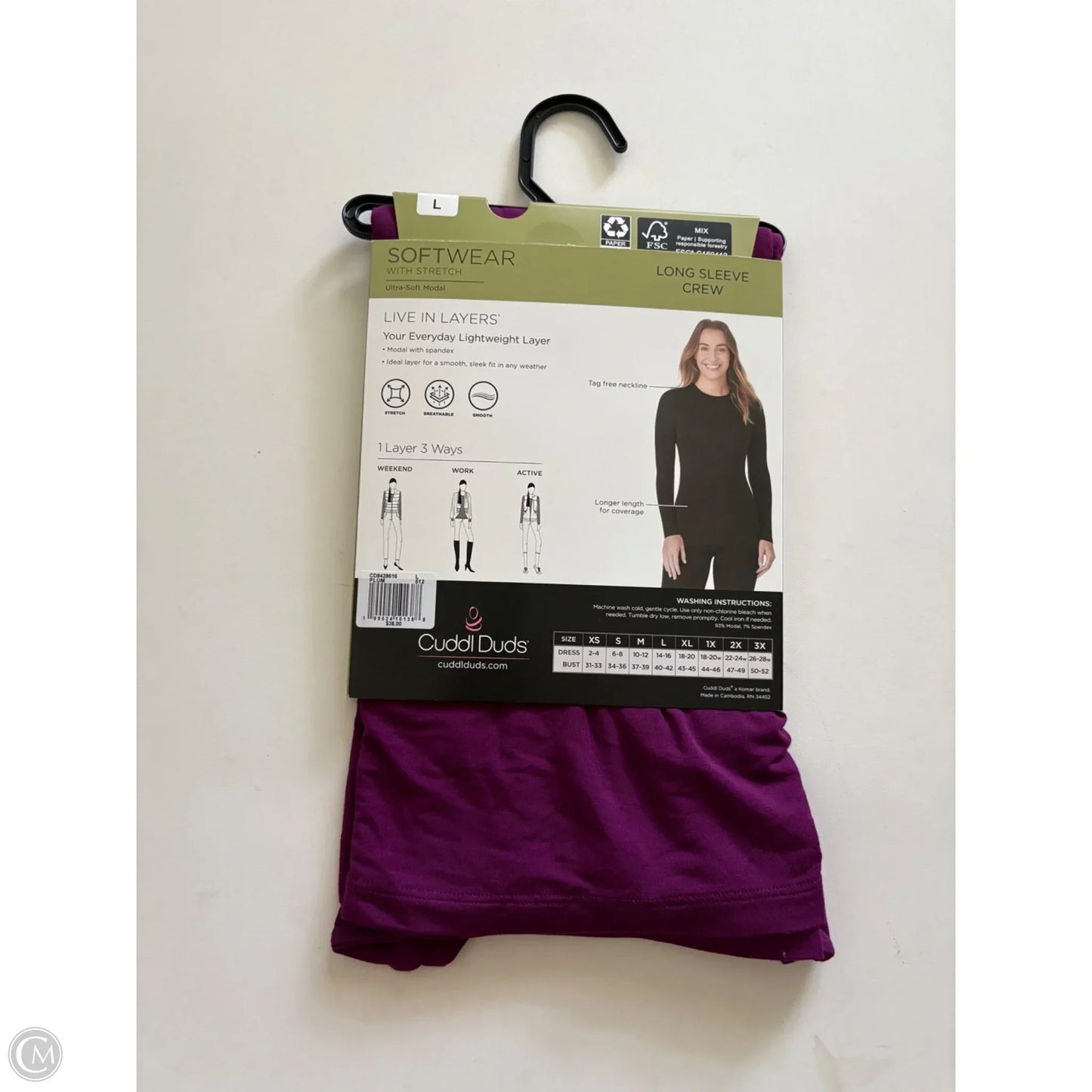 Top Long Sleeve By White House Black Market In Red, Size: M