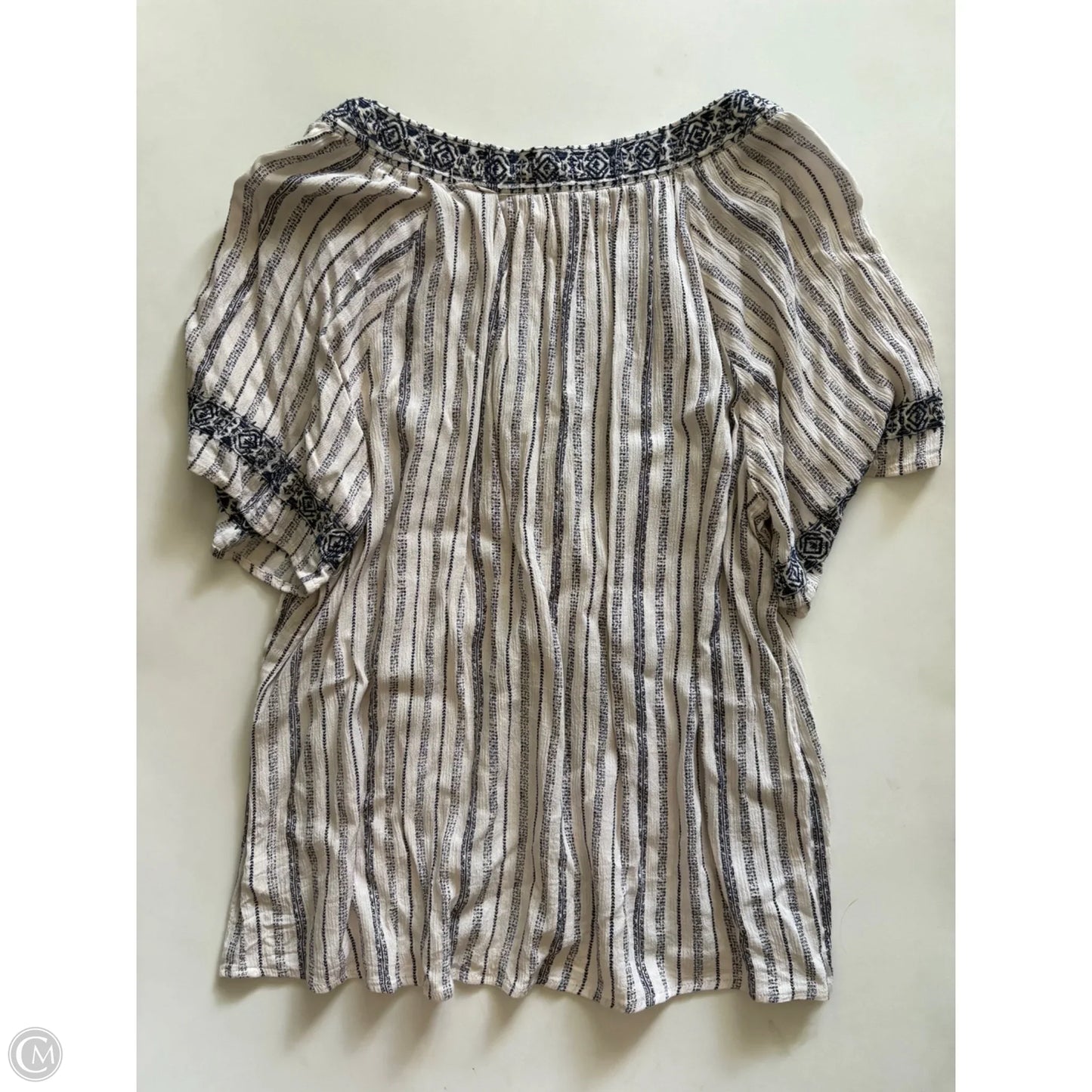 Top Long Sleeve By Sterling In Blue, Size: L