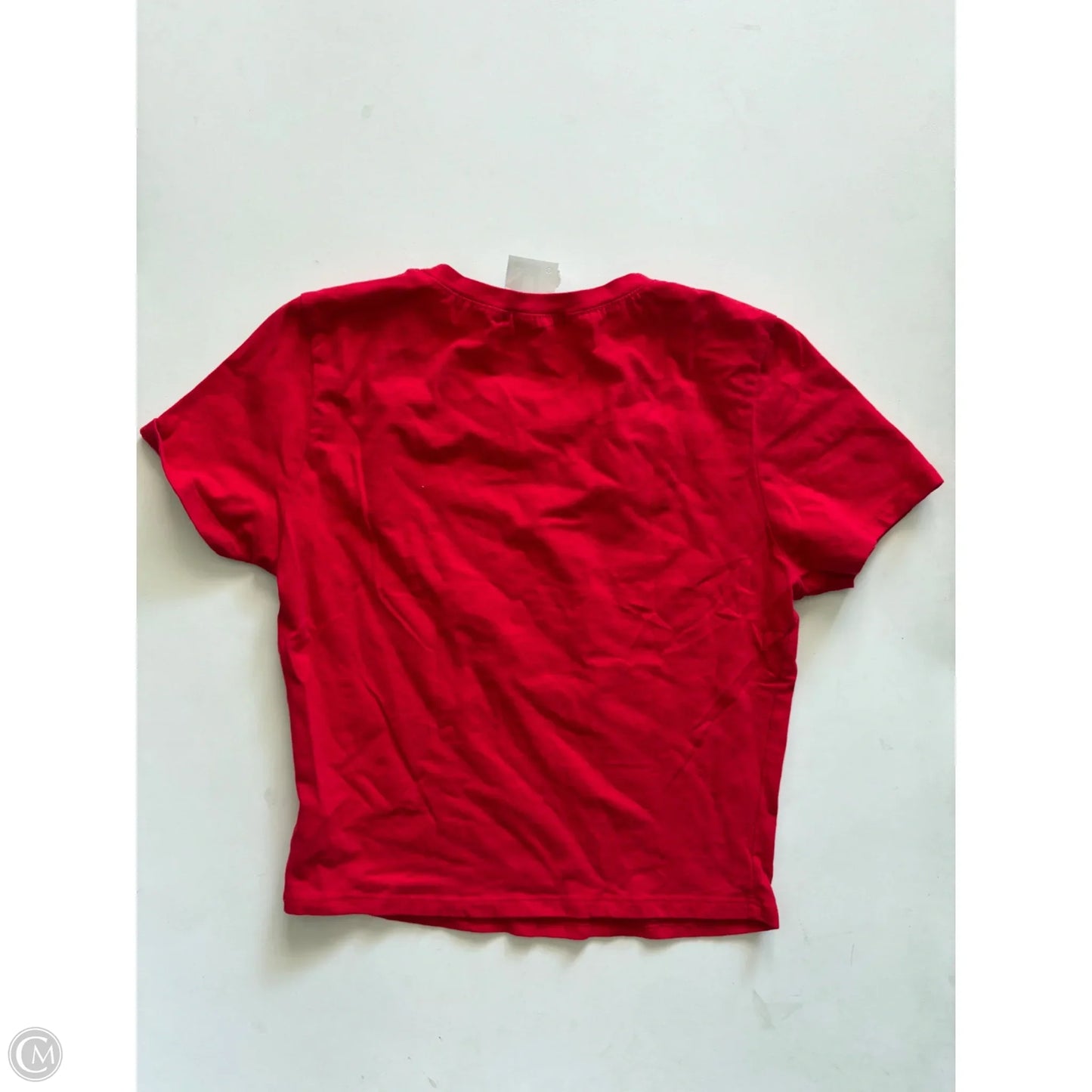Top Short Sleeve By Active Studio In Red, Size: L