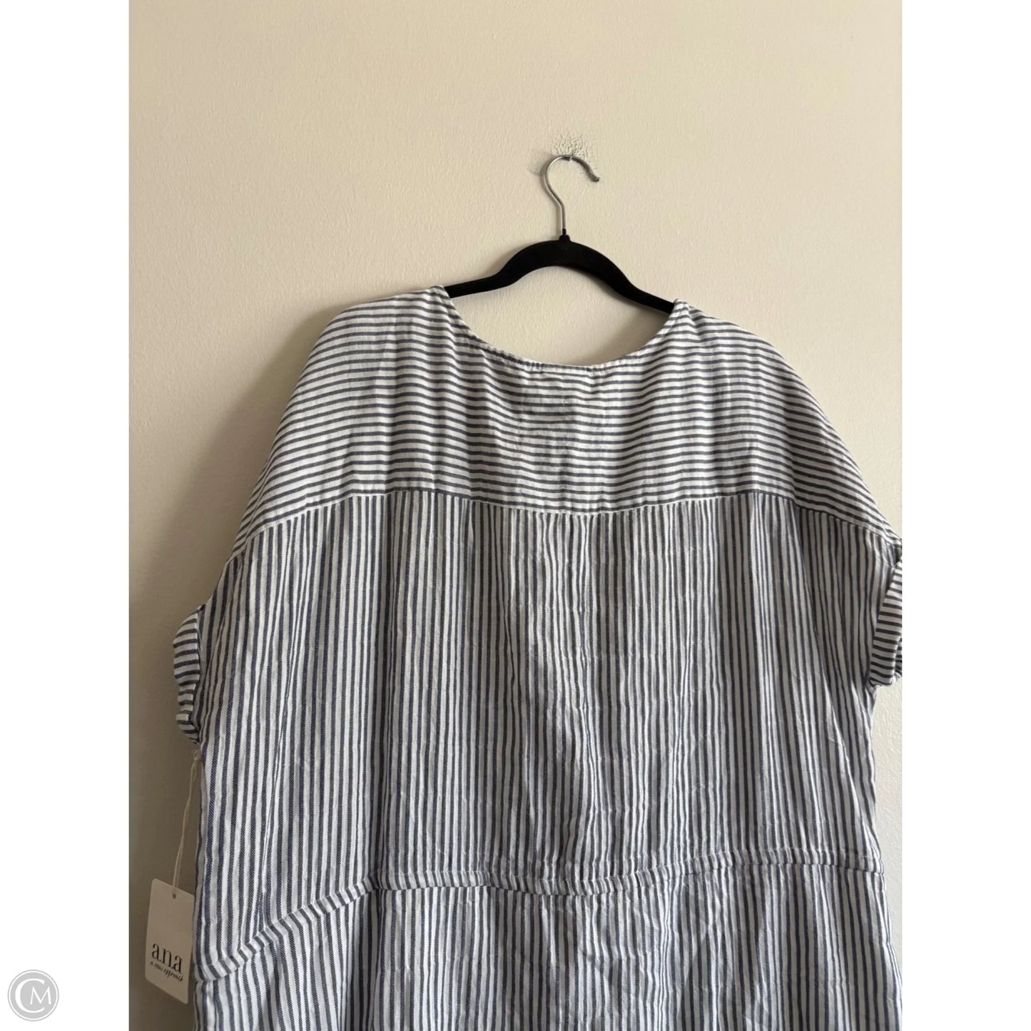 Dress Casual Midi By Ana In Striped Pattern, Size: 1x