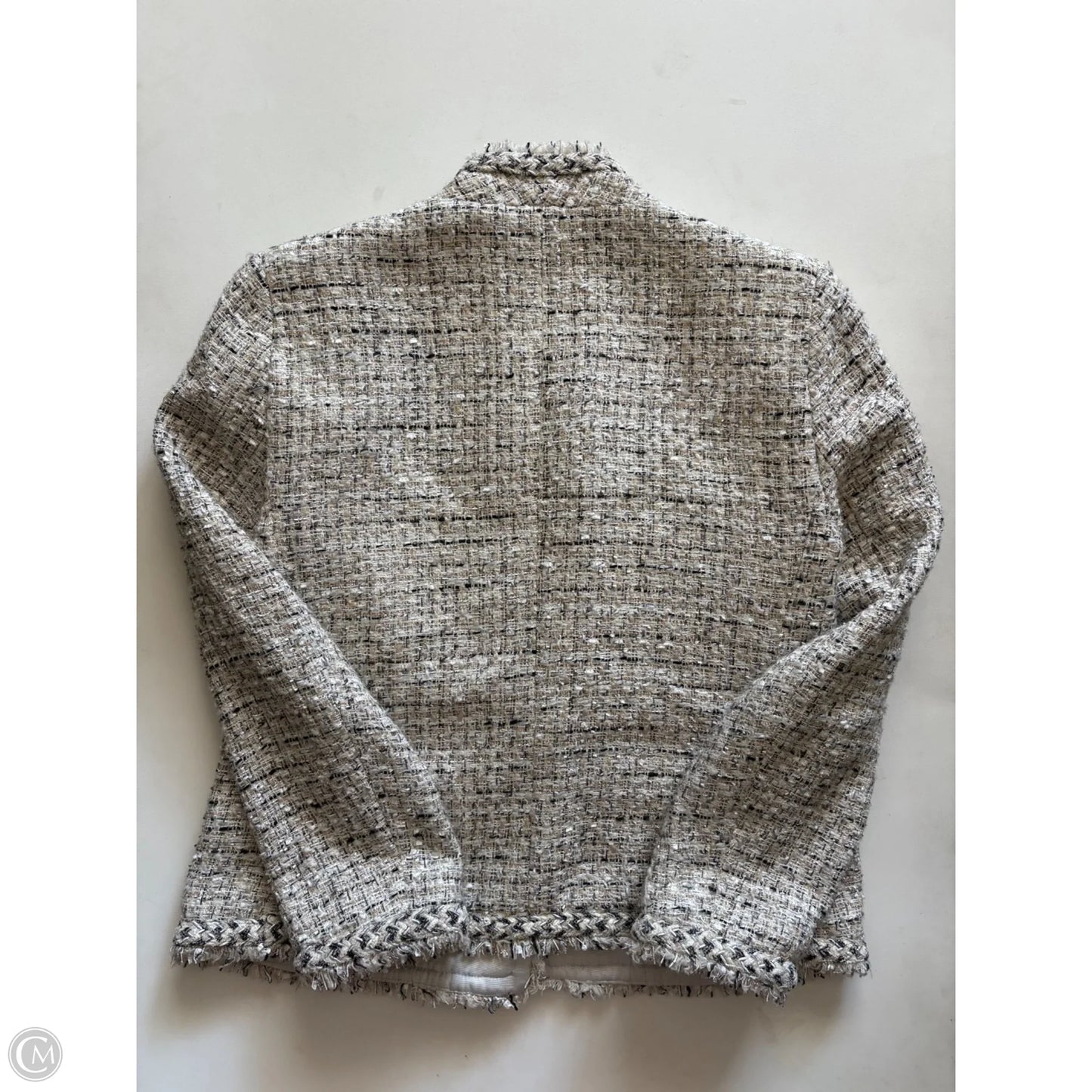 Blazer By Ann Taylor In Plaid Pattern, Size: 4