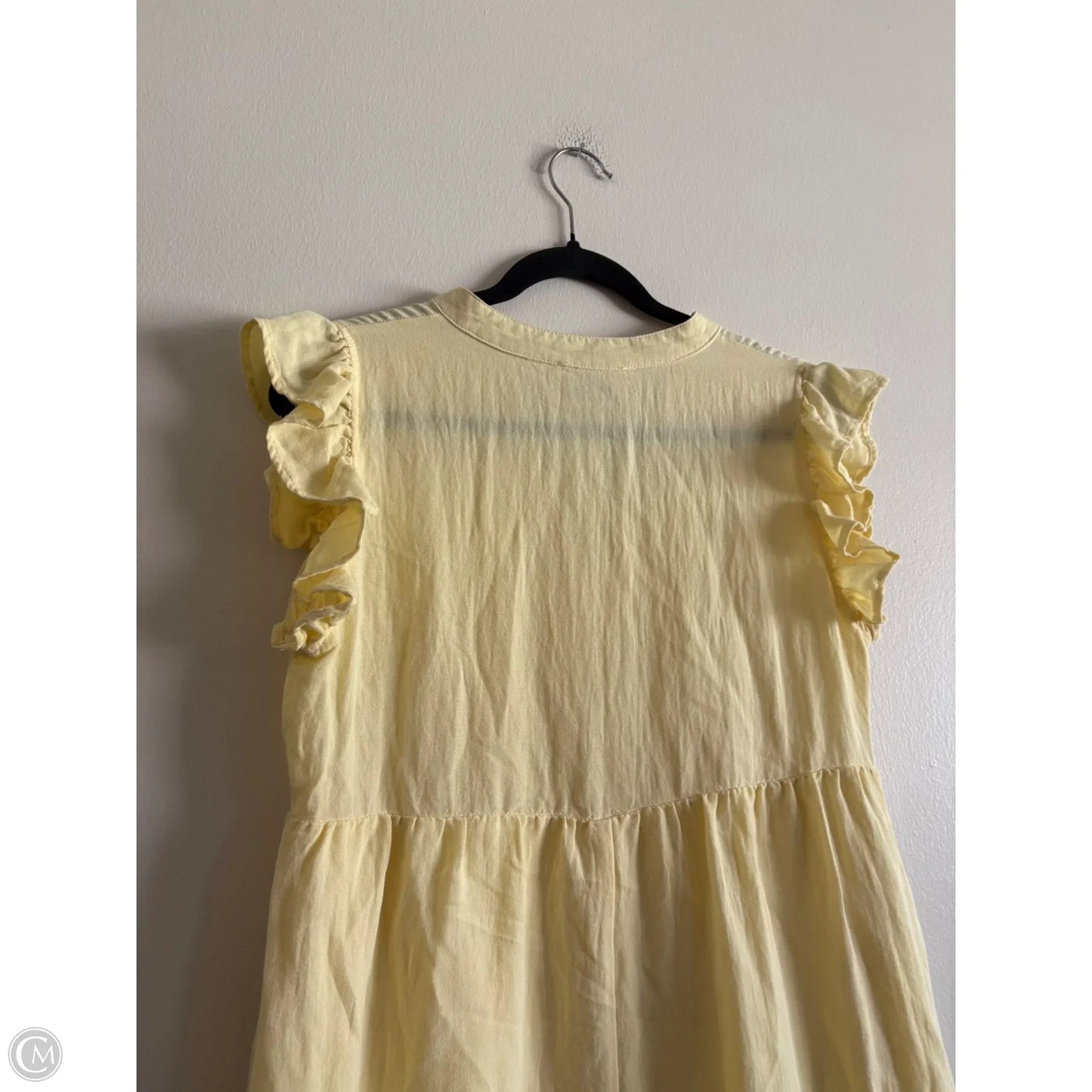 Dress Casual Short By Cousin Couture In Yellow, Size: S