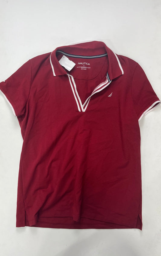 Athletic Top Short Sleeve By Nautica  Size: L