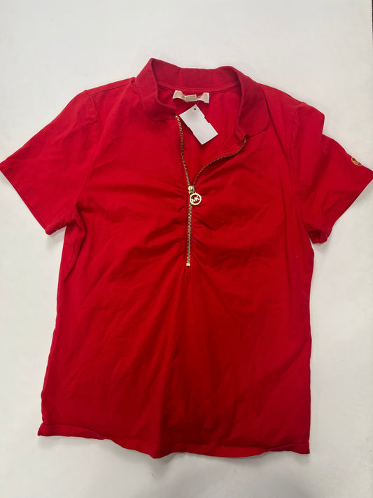 Blouse Short Sleeve By Michael Kors O  Size: M