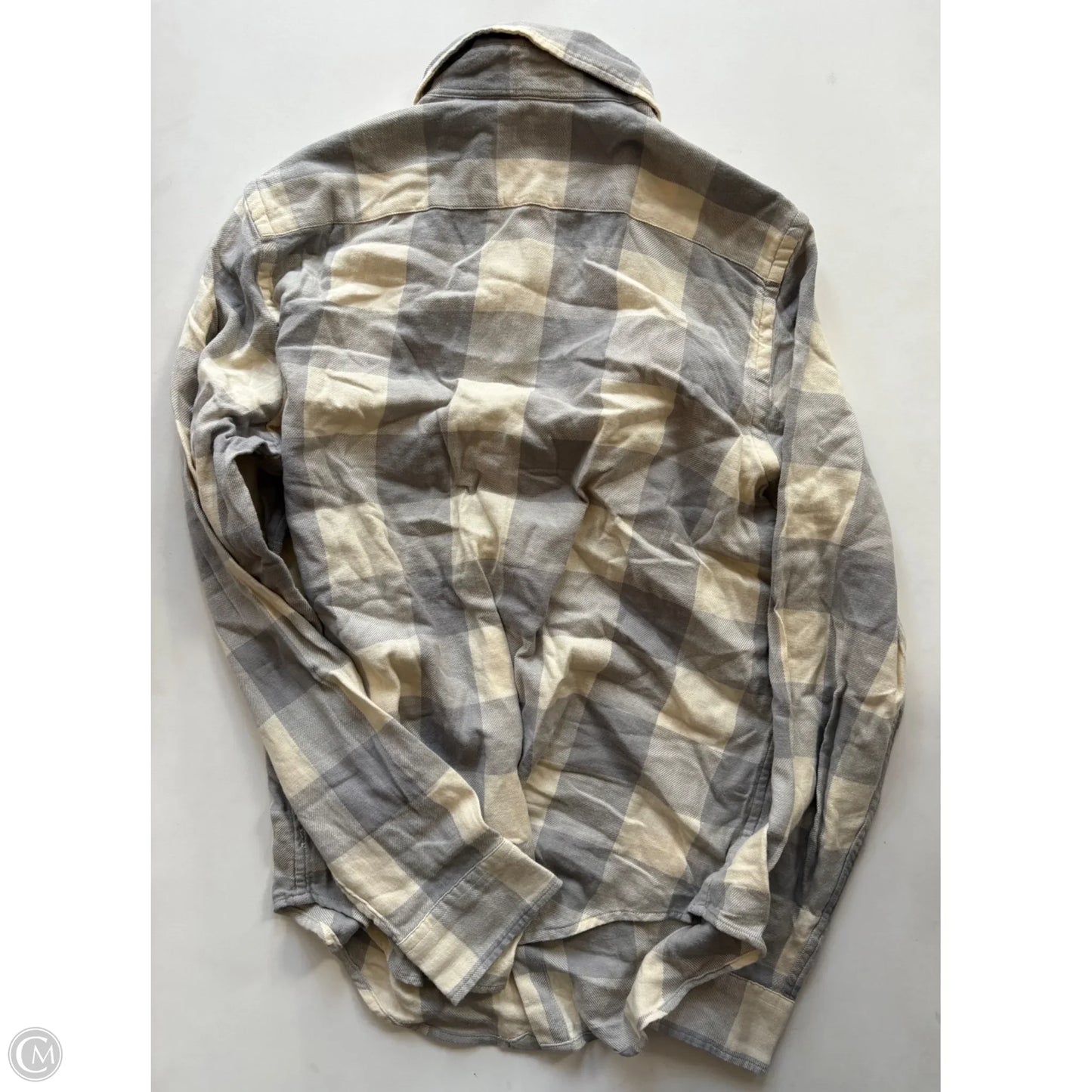 Blouse Long Sleeve By Ralph Lauren In Plaid Pattern, Size: Xl