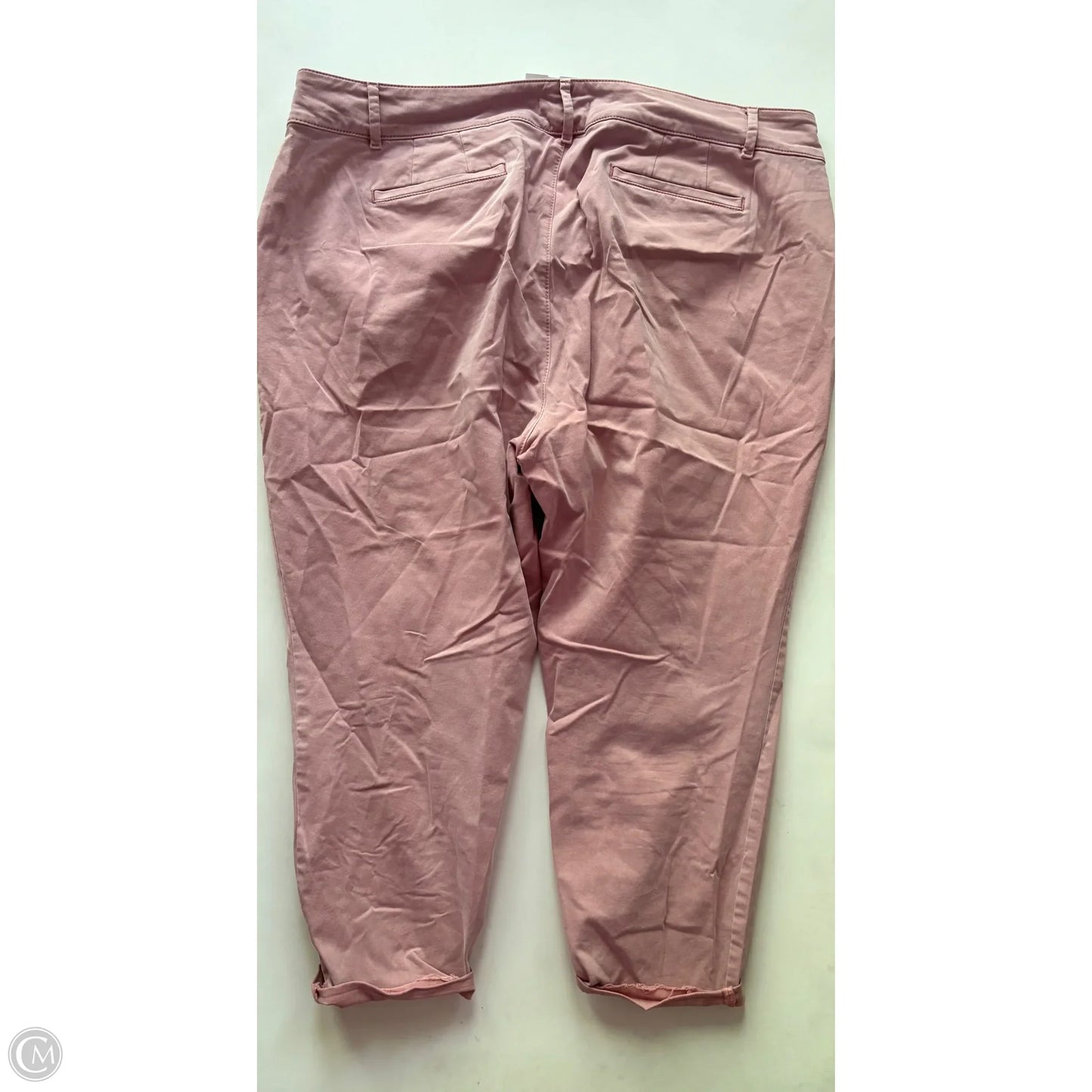 Jeans Skinny By Loft In Pink, Size: 22