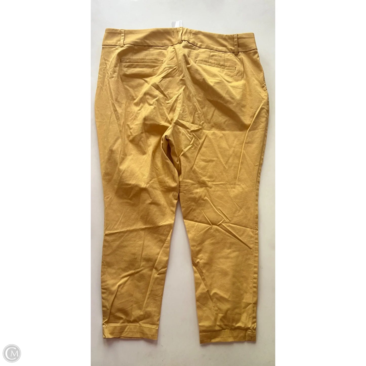 Jeans Skinny By Loft In Yellow, Size: 18