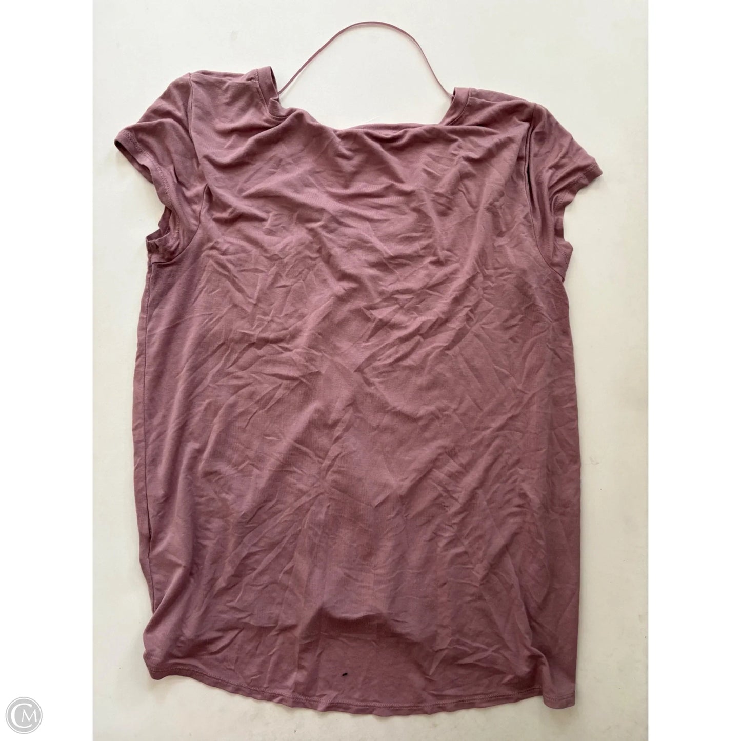 Top Short Sleeve By Cable And Gauge In Purple, Size: M