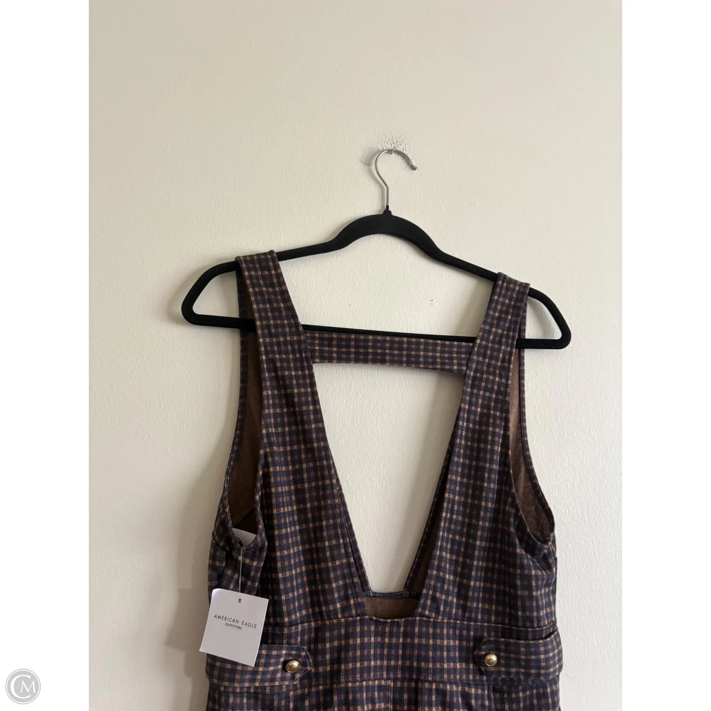 Dress Casual Midi By American Eagle In Plaid Pattern, Size: S