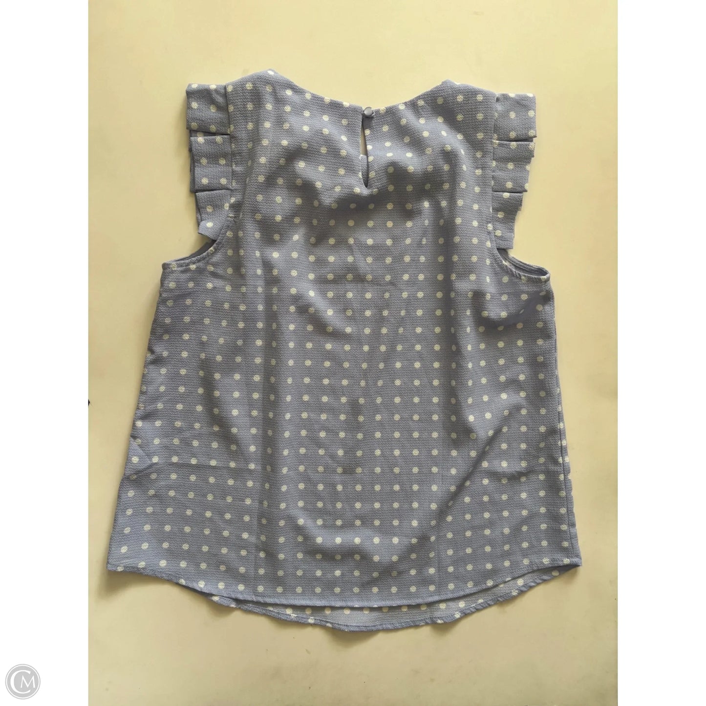 Blouse Sleeveless By Monteau In Blue, Size: L