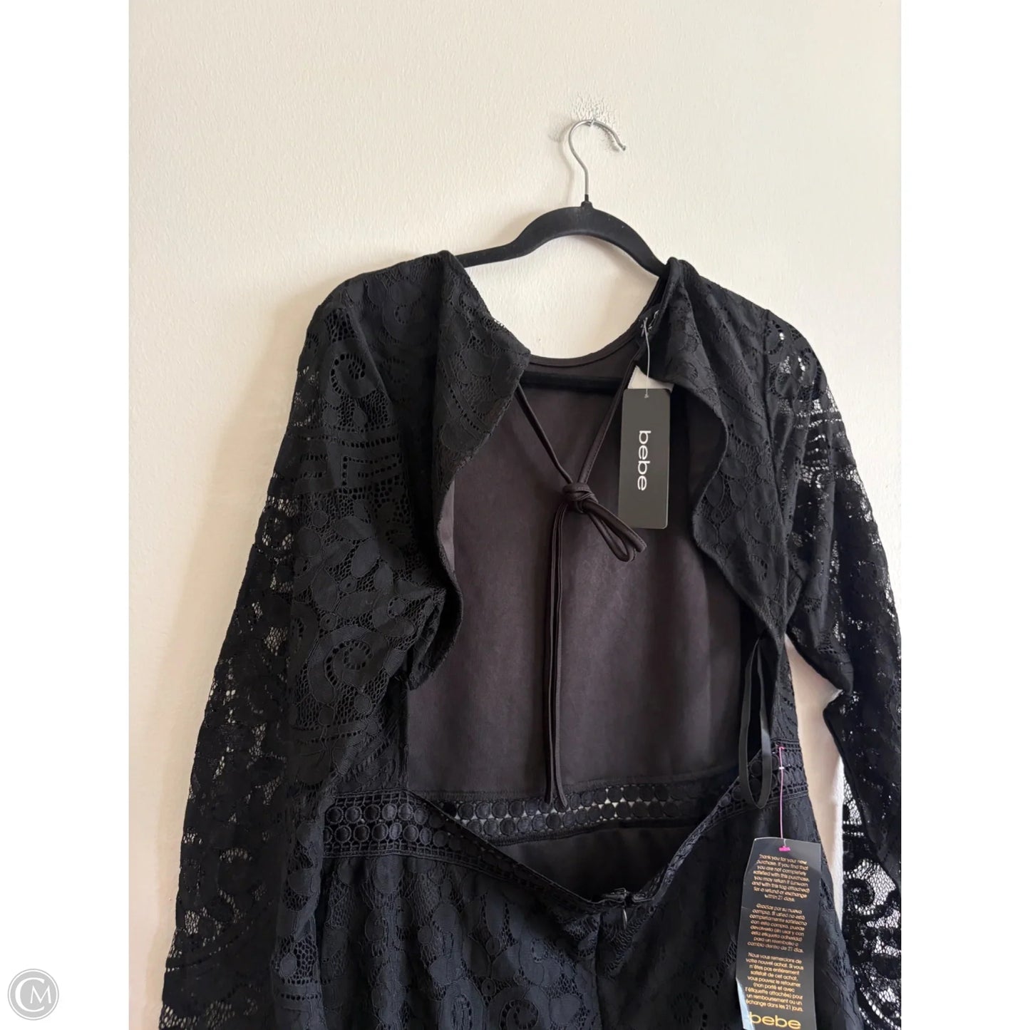 Dress Party Midi By Bebe In Black, Size: Xl