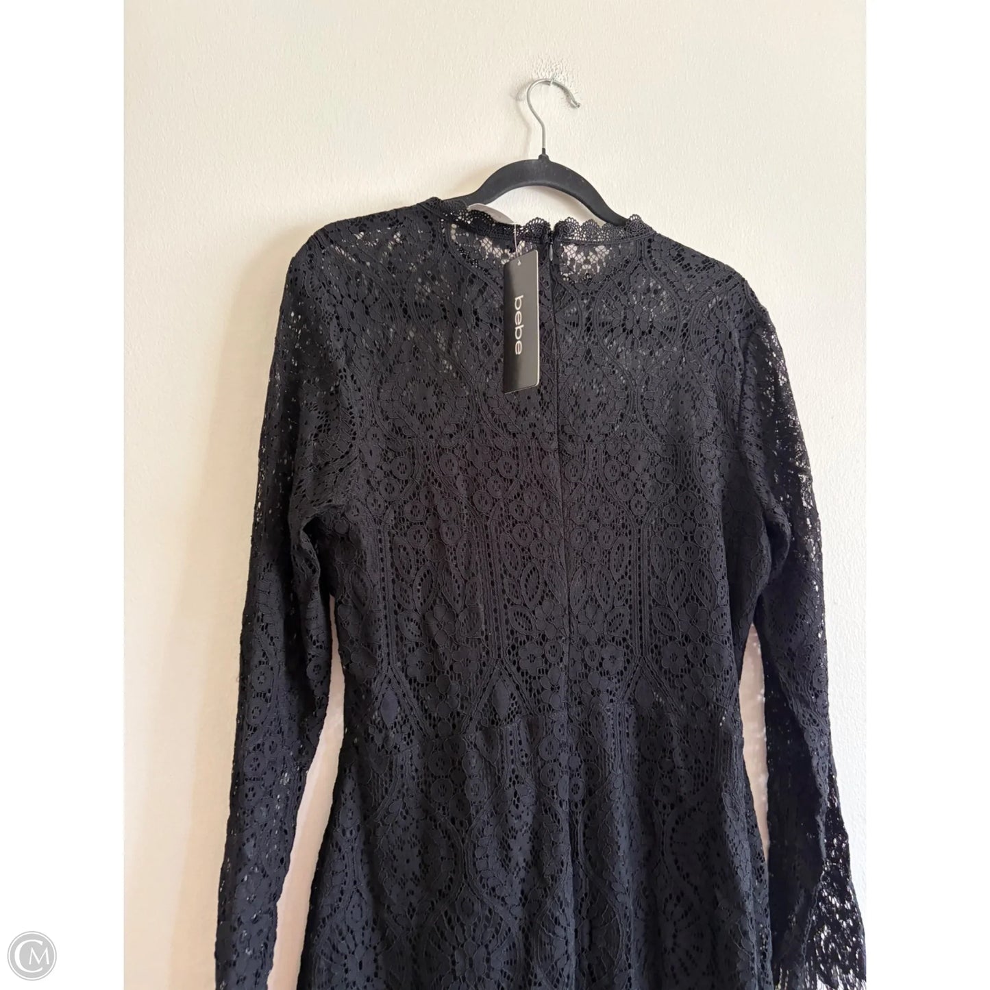 Dress Party Midi By Bebe In Black, Size: Xl