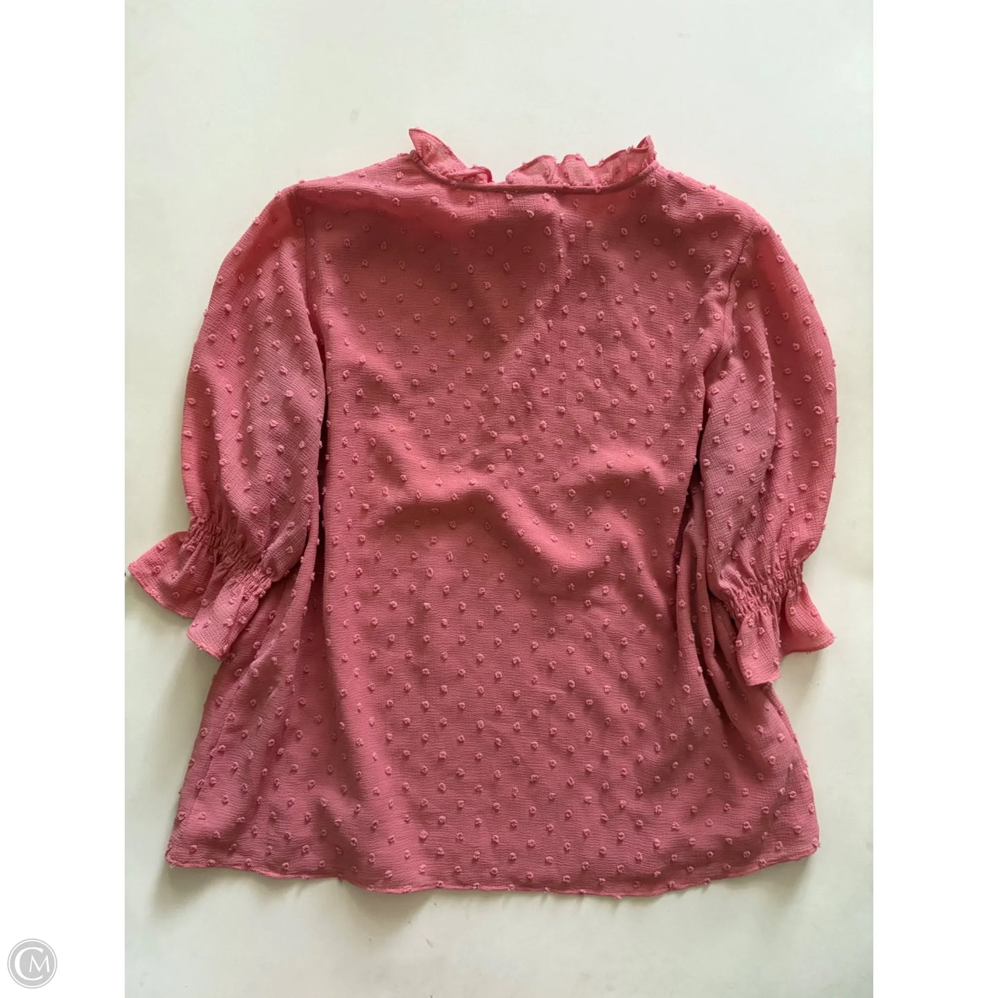 Top Short Sleeve By Cece In Pink, Size: S