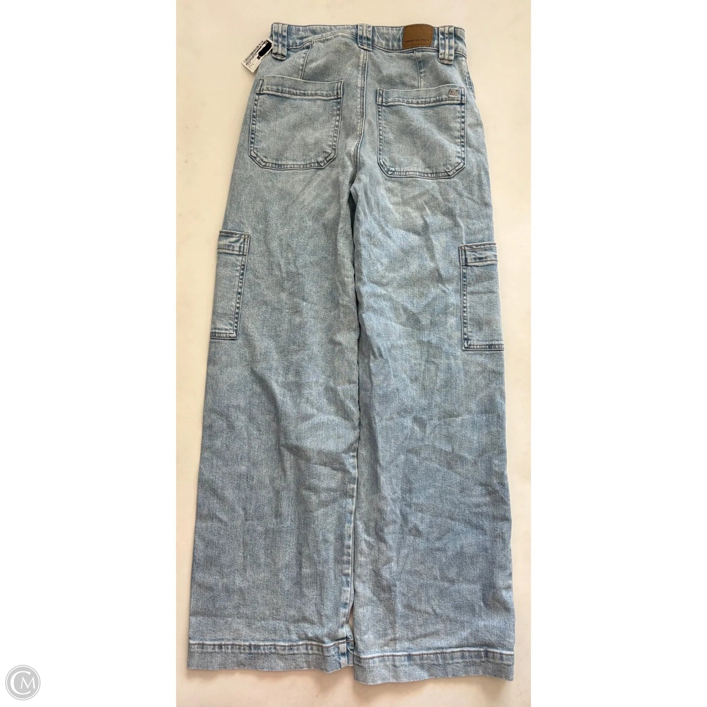 Jeans Wide Leg By American Eagle In Blue, Size: 0
