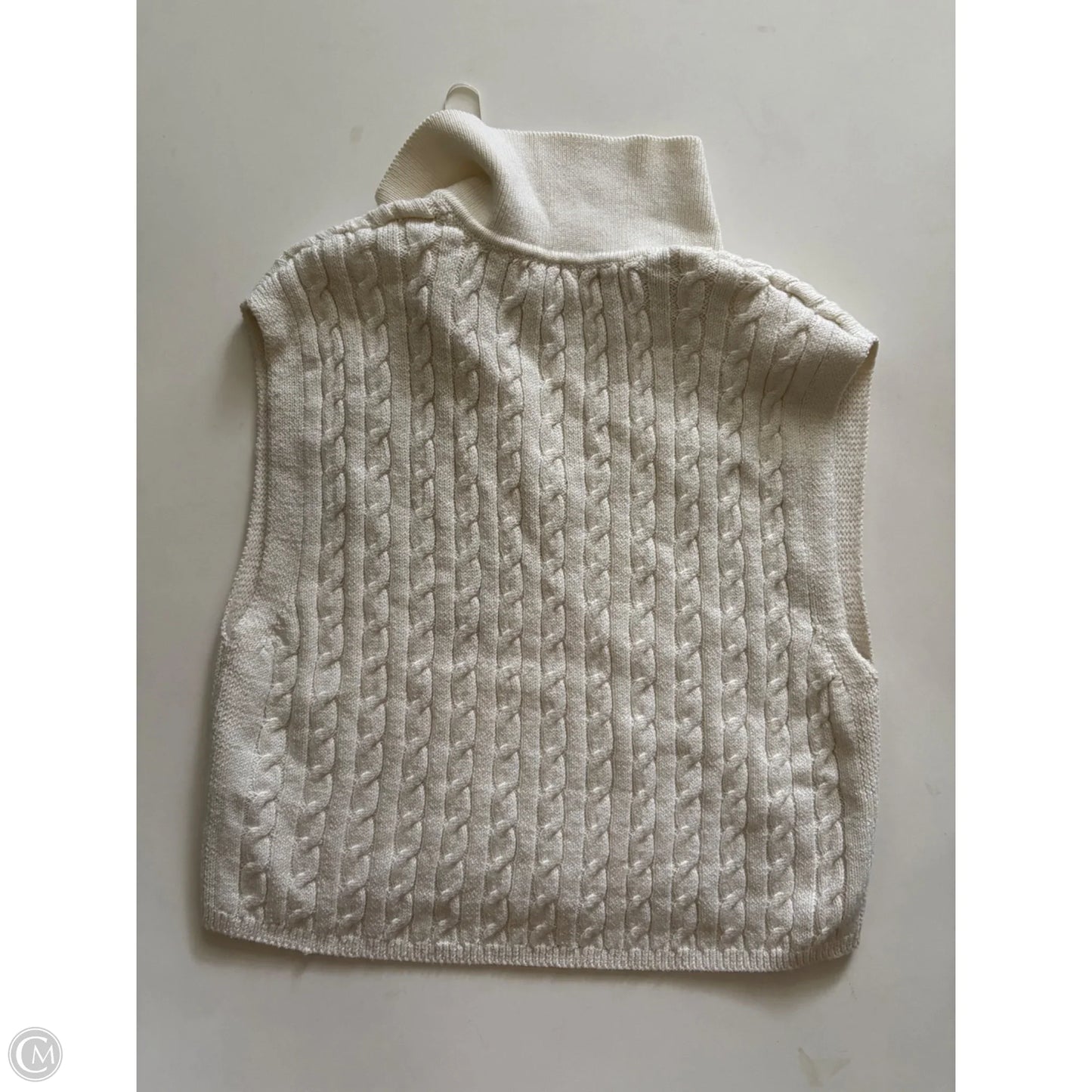 Sweater Short Sleeve By Happily Grey In Cream, Size: Xl