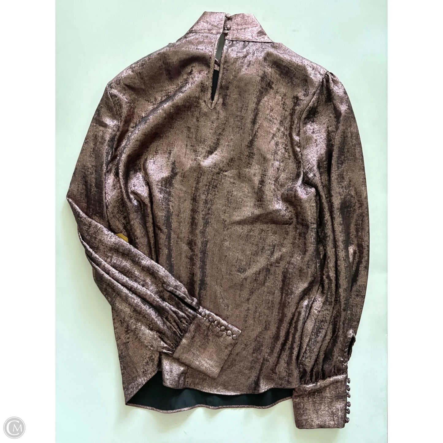 Top Long Sleeve By Ryegrass In Bronze, Size: L