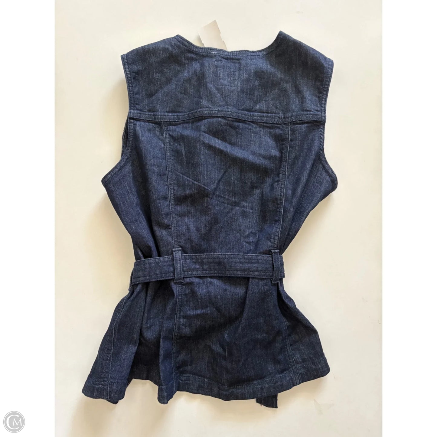 Top Sleeveless By Nine West In Blue Denim, Size: M
