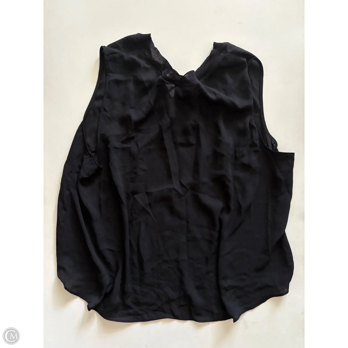 Top Sleeveless By Worthington In Black, Size: 1x